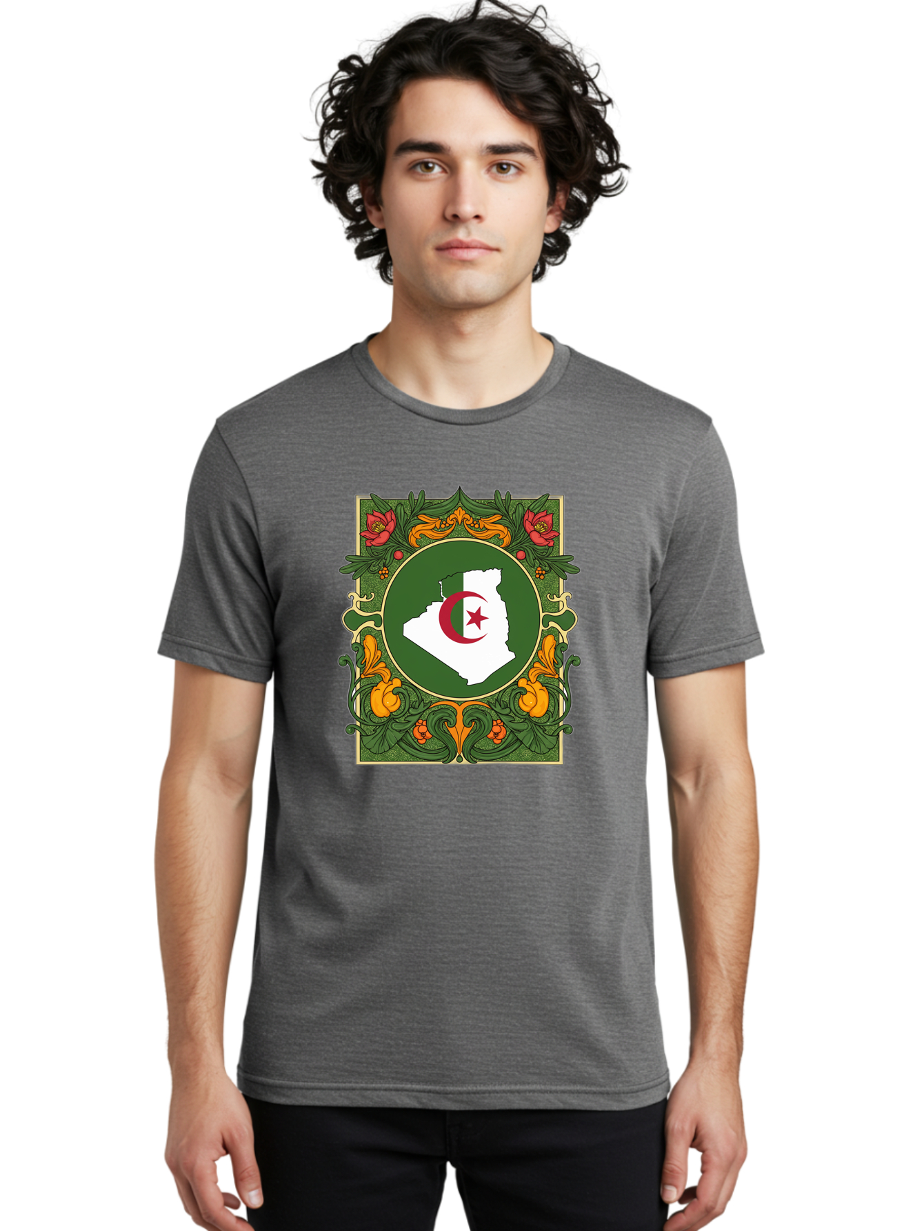 Algeria-Map Men'S Graphic Tee, 100% Cotton, Comfortable Casual Summer Wear, Machine Washable, Vintage Camera, Old Camera, Antique Camera, Black Camera, Classic Photography, Photography Equipment, Nostalgic Device, Film Camera, Camera Art Bal681