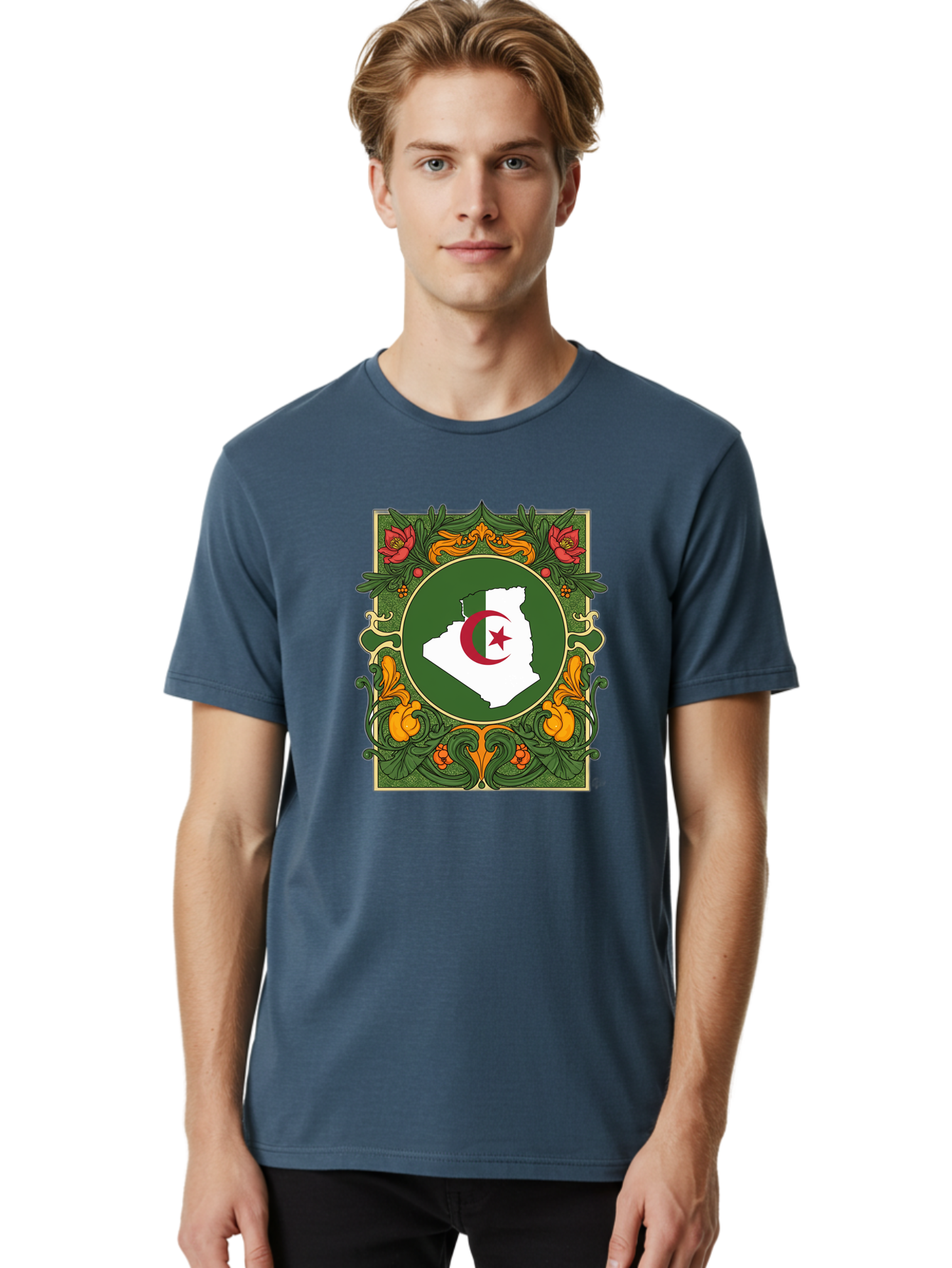 Algeria-Map Men'S Graphic Tee, 100% Cotton, Comfortable Casual Summer Wear, Machine Washable, Vintage Camera, Old Camera, Antique Camera, Black Camera, Classic Photography, Photography Equipment, Nostalgic Device, Film Camera, Camera Art Bal681