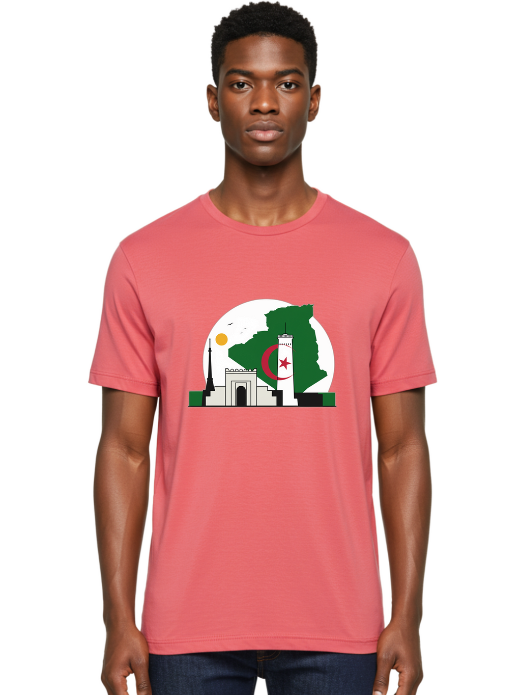 Algeria Men'S Graphic Tee, 100% Cotton, Comfortable Casual Summer Wear, Machine Washable, Vintage Camera, Old Camera, Antique Camera, Black Camera, Classic Photography, Photography Equipment, Nostalgic Device, Film Camera, Camera Art Bal682