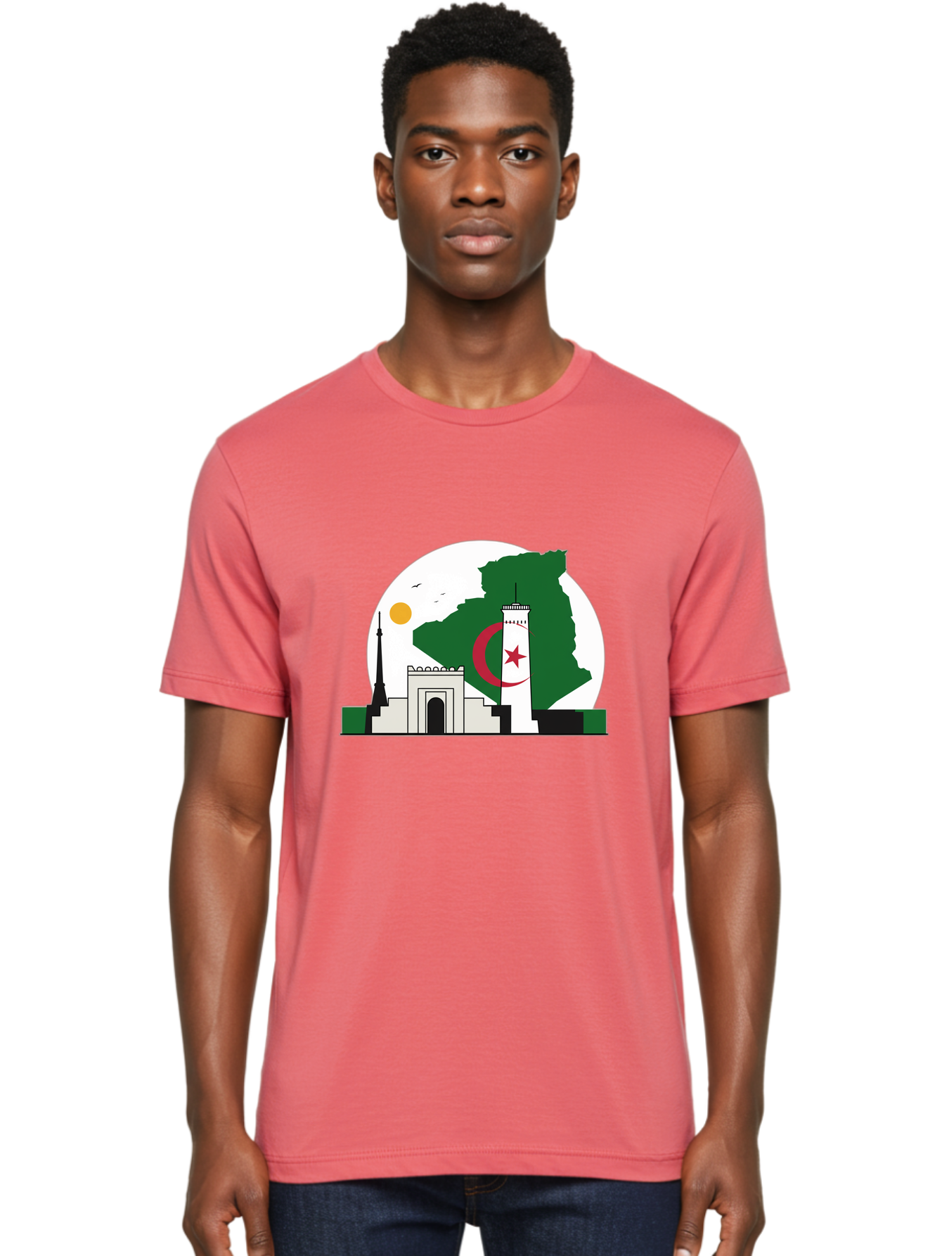 Algeria Men'S Graphic Tee, 100% Cotton, Comfortable Casual Summer Wear, Machine Washable, Vintage Camera, Old Camera, Antique Camera, Black Camera, Classic Photography, Photography Equipment, Nostalgic Device, Film Camera, Camera Art Bal682