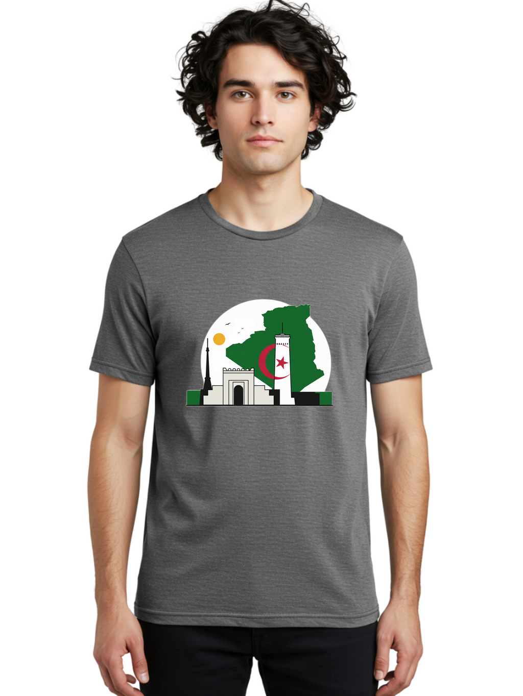 Algeria Men'S Graphic Tee, 100% Cotton, Comfortable Casual Summer Wear, Machine Washable, Vintage Camera, Old Camera, Antique Camera, Black Camera, Classic Photography, Photography Equipment, Nostalgic Device, Film Camera, Camera Art Bal682