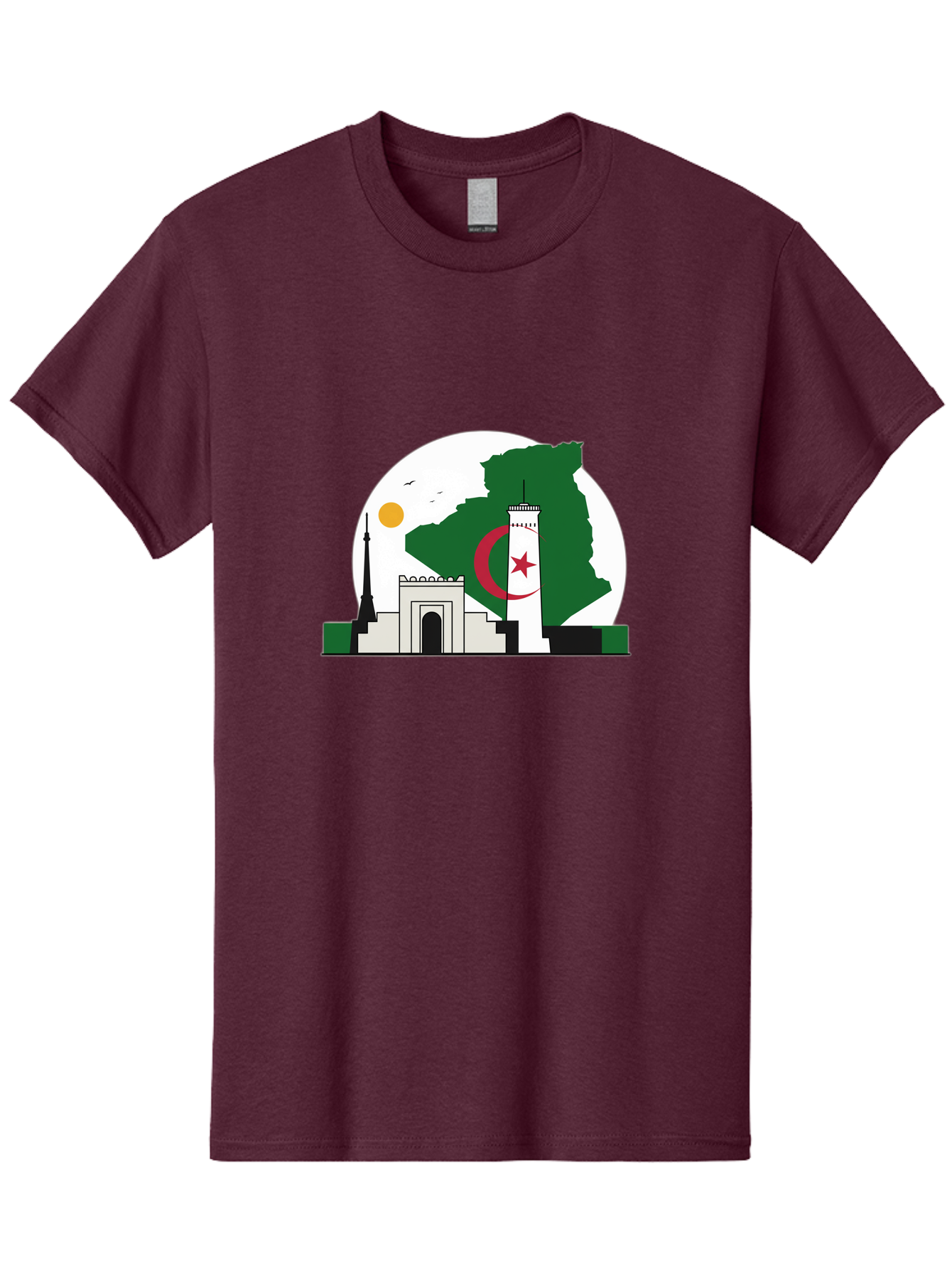 Algeria Men'S Graphic Tee, 100% Cotton, Comfortable Casual Summer Wear, Machine Washable, Vintage Camera, Old Camera, Antique Camera, Black Camera, Classic Photography, Photography Equipment, Nostalgic Device, Film Camera, Camera Art Bal682