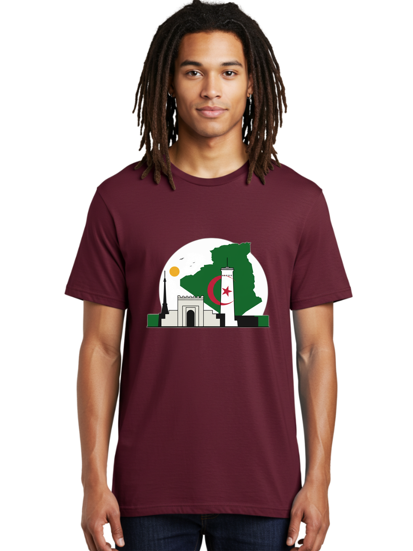 Algeria Men'S Graphic Tee, 100% Cotton, Comfortable Casual Summer Wear, Machine Washable, Vintage Camera, Old Camera, Antique Camera, Black Camera, Classic Photography, Photography Equipment, Nostalgic Device, Film Camera, Camera Art Bal682