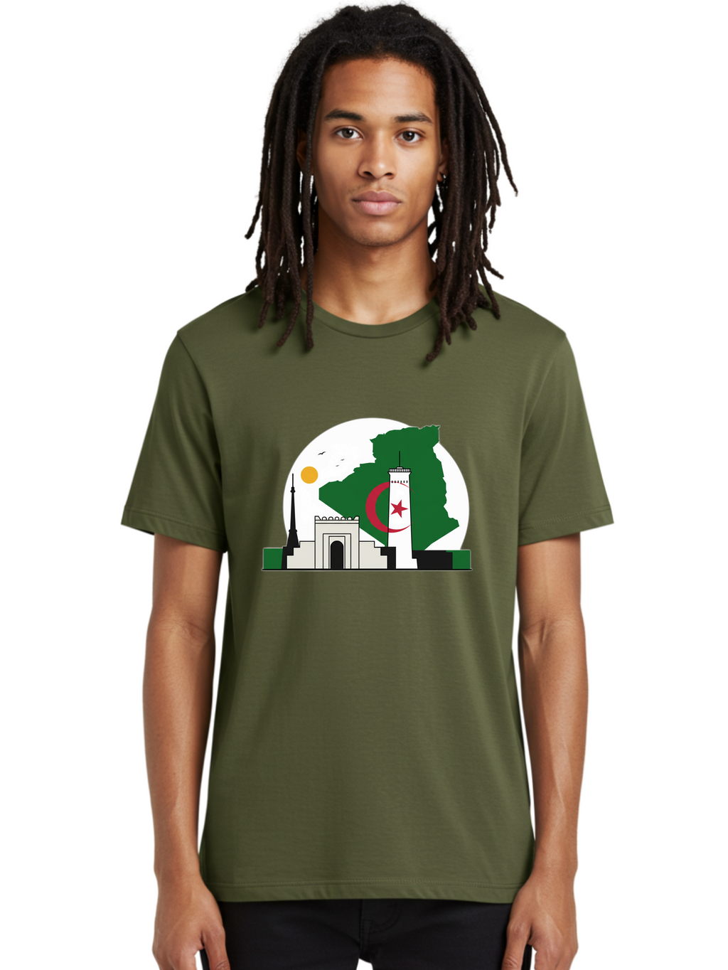 Algeria Men'S Graphic Tee, 100% Cotton, Comfortable Casual Summer Wear, Machine Washable, Vintage Camera, Old Camera, Antique Camera, Black Camera, Classic Photography, Photography Equipment, Nostalgic Device, Film Camera, Camera Art Bal682