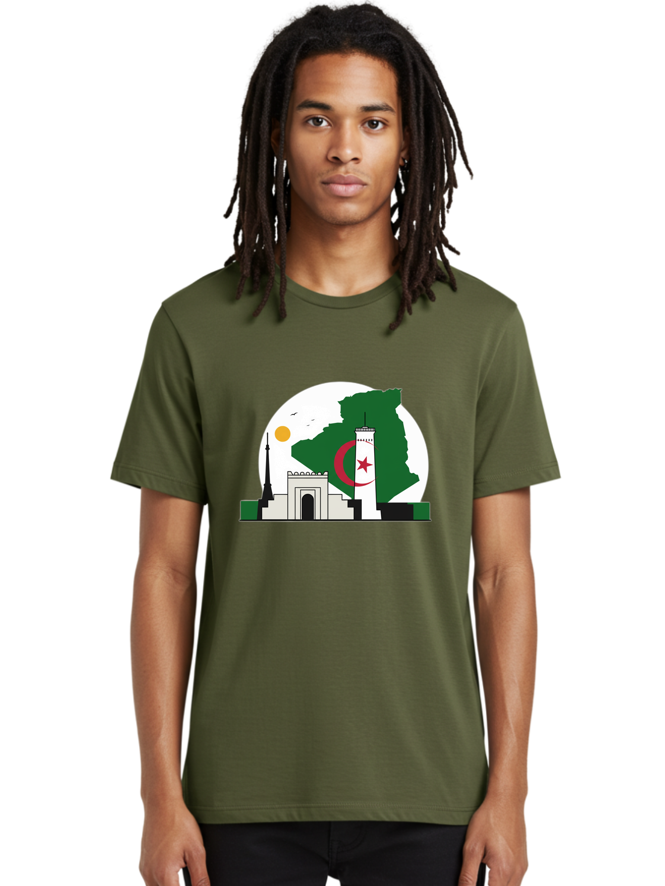 Algeria Men'S Graphic Tee, 100% Cotton, Comfortable Casual Summer Wear, Machine Washable, Vintage Camera, Old Camera, Antique Camera, Black Camera, Classic Photography, Photography Equipment, Nostalgic Device, Film Camera, Camera Art Bal682