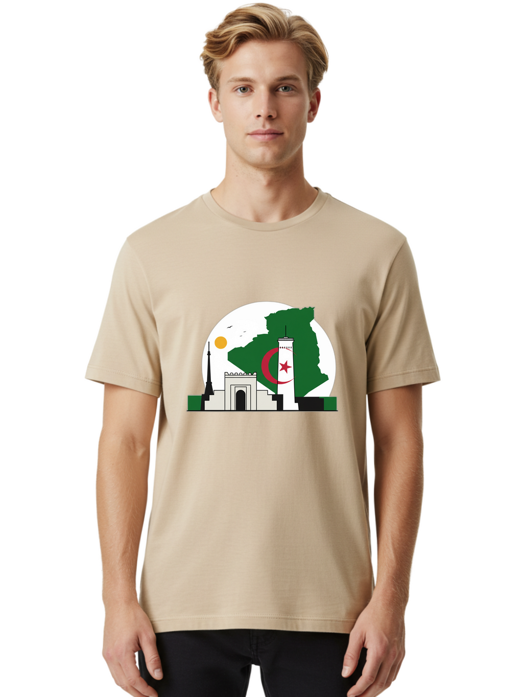 Algeria Men'S Graphic Tee, 100% Cotton, Comfortable Casual Summer Wear, Machine Washable, Vintage Camera, Old Camera, Antique Camera, Black Camera, Classic Photography, Photography Equipment, Nostalgic Device, Film Camera, Camera Art Bal682
