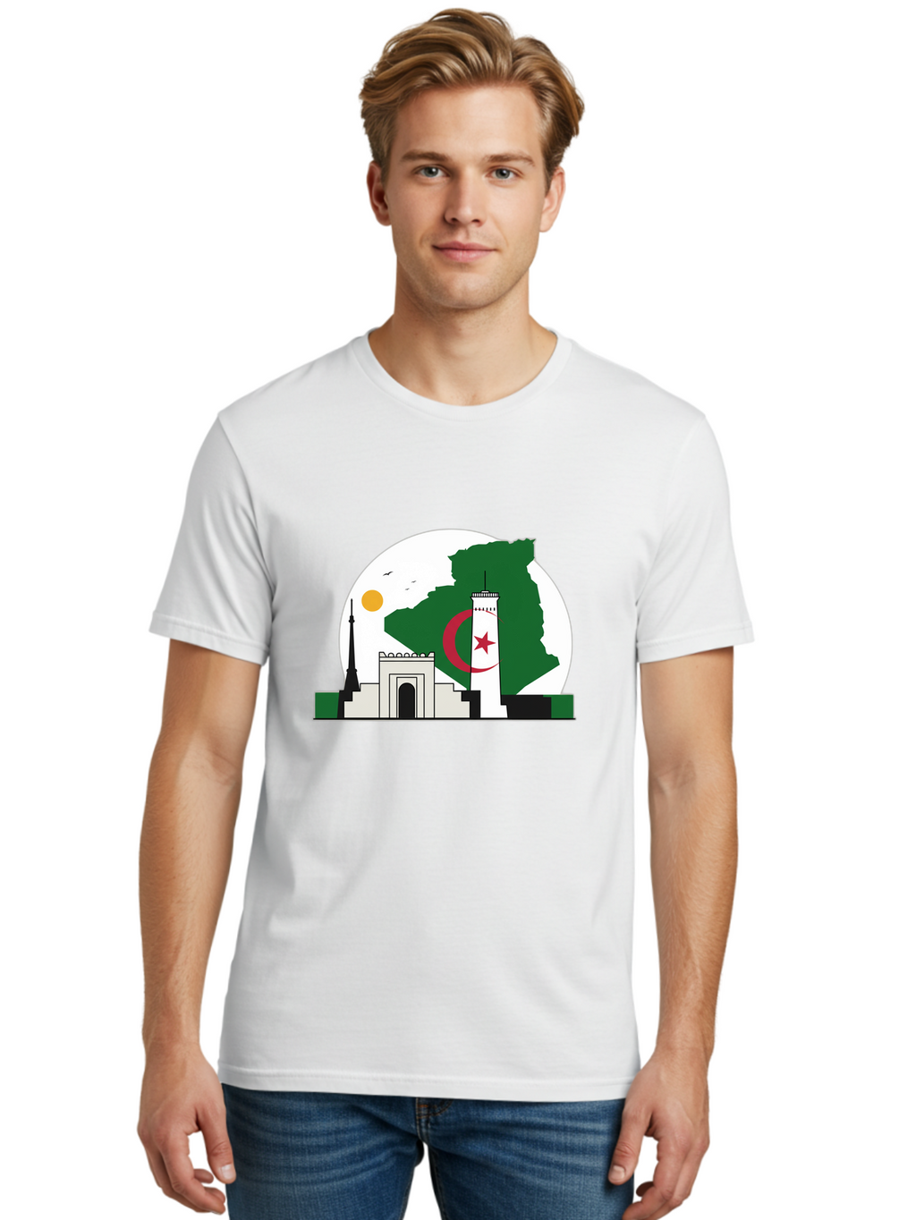Algeria Men'S Graphic Tee, 100% Cotton, Comfortable Casual Summer Wear, Machine Washable, Vintage Camera, Old Camera, Antique Camera, Black Camera, Classic Photography, Photography Equipment, Nostalgic Device, Film Camera, Camera Art Bal682