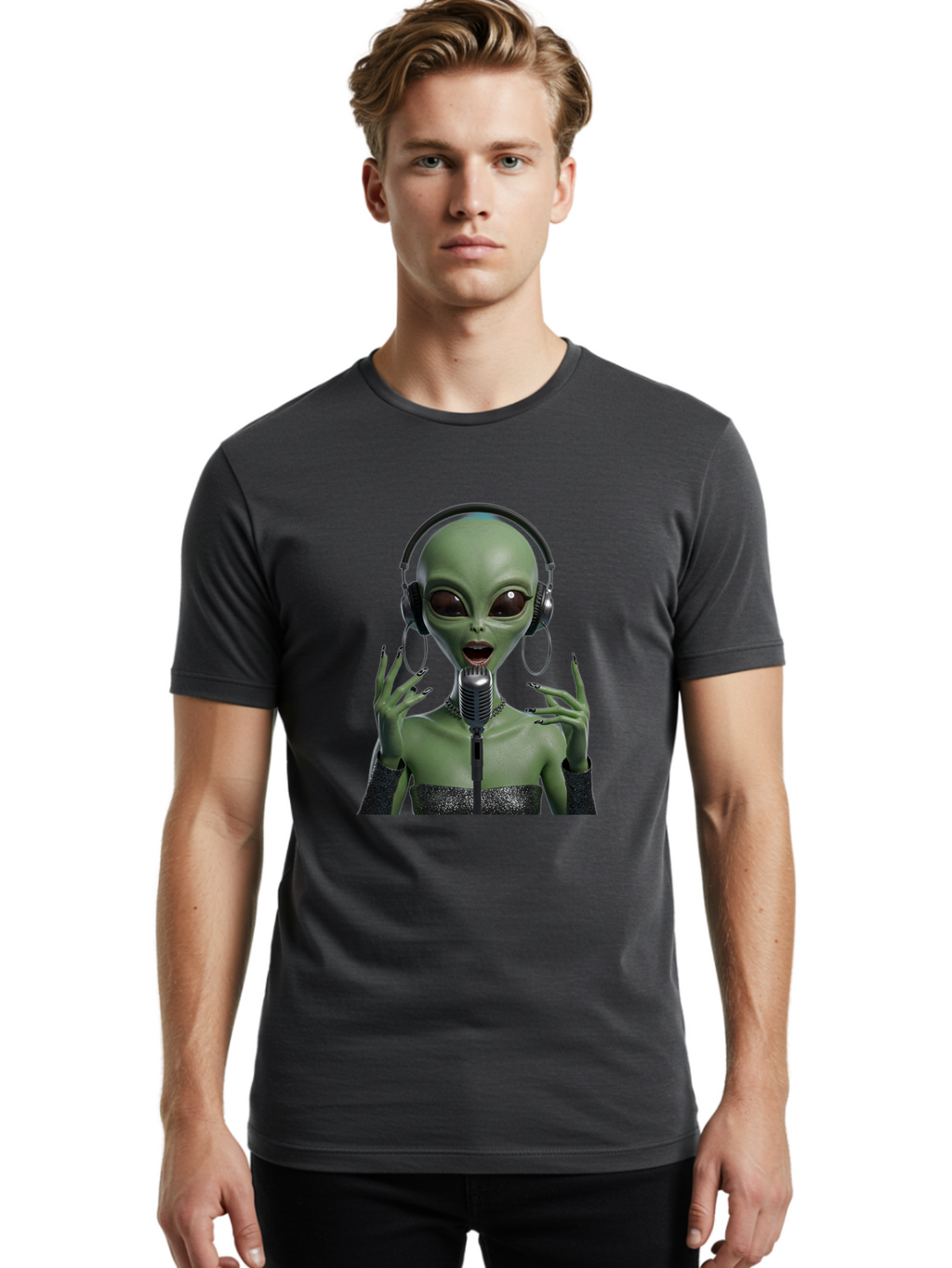 Alien-Singer Men'S Graphic Tee, 100% Cotton, Comfortable Casual Summer Wear, Machine Washable, Vintage Camera, Old Camera, Antique Camera, Black Camera, Classic Photography, Photography Equipment, Nostalgic Device, Film Camera, Camera Art Bal686