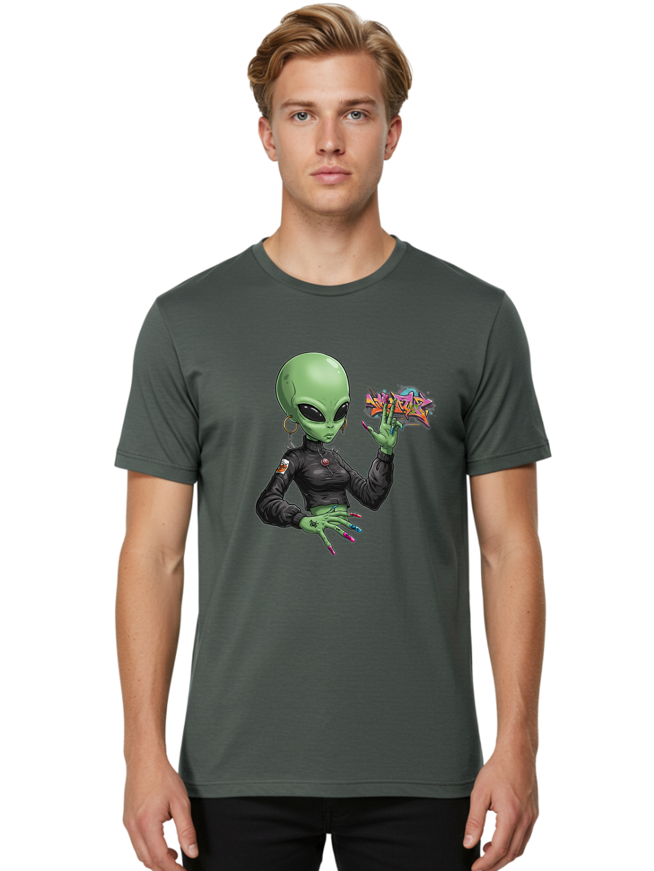 Alien-Woman Men'S Graphic Tee, 100% Cotton, Comfortable Casual Summer Wear, Machine Washable, Vintage Camera, Old Camera, Antique Camera, Black Camera, Classic Photography, Photography Equipment, Nostalgic Device, Film Camera, Camera Art Bal687