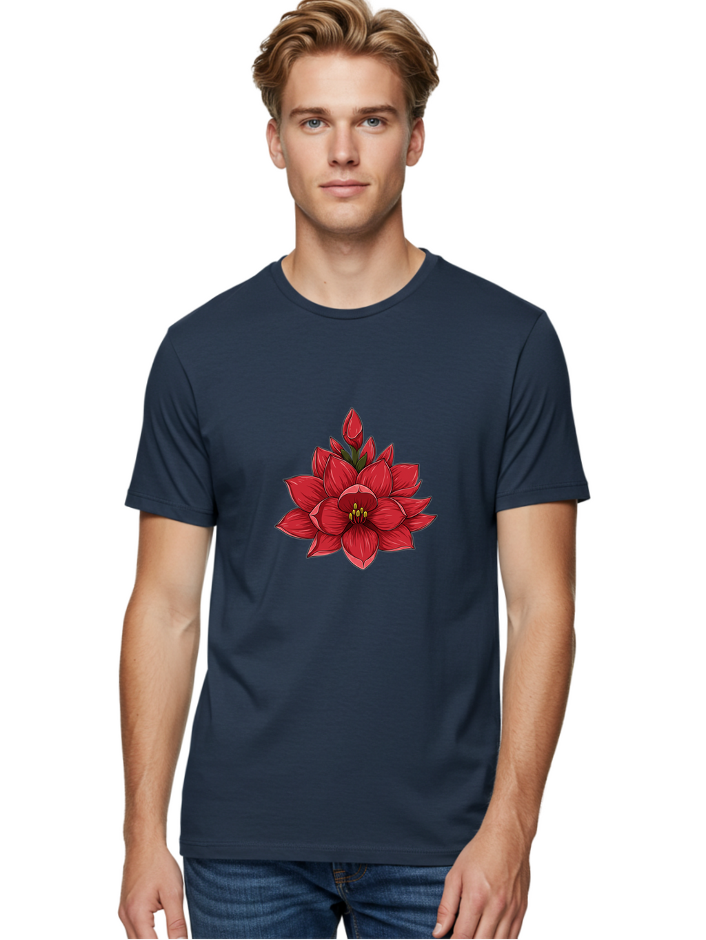 Amaryllis-Flower Men'S Graphic Tee, 100% Cotton, Comfortable Casual Summer Wear, Machine Washable, Vintage Camera, Old Camera, Antique Camera, Black Camera, Classic Photography, Photography Equipment, Nostalgic Device, Film Camera, Camera Art Bal689