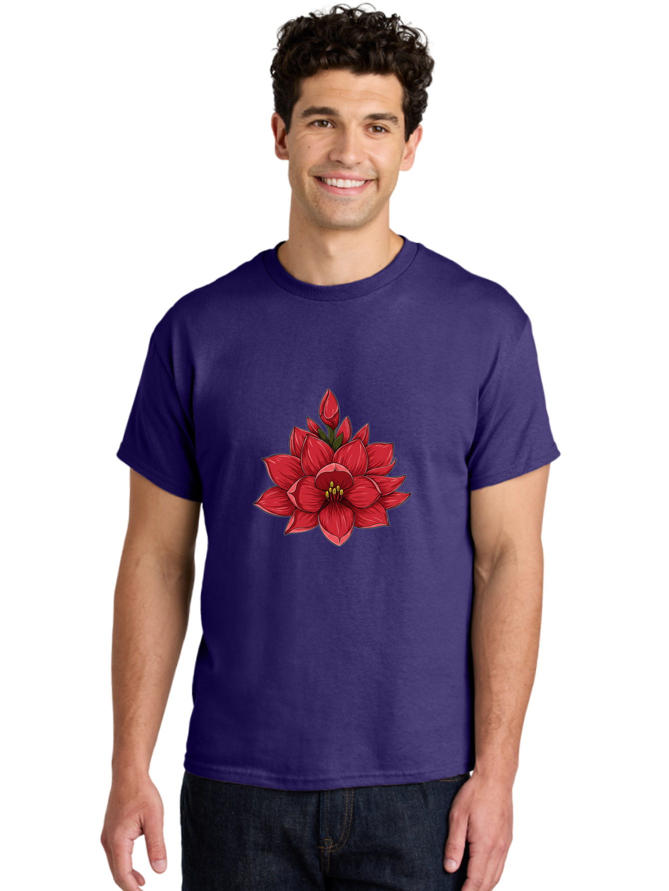 Amaryllis-Flower Men'S Graphic Tee, 100% Cotton, Comfortable Casual Summer Wear, Machine Washable, Vintage Camera, Old Camera, Antique Camera, Black Camera, Classic Photography, Photography Equipment, Nostalgic Device, Film Camera, Camera Art Bal689