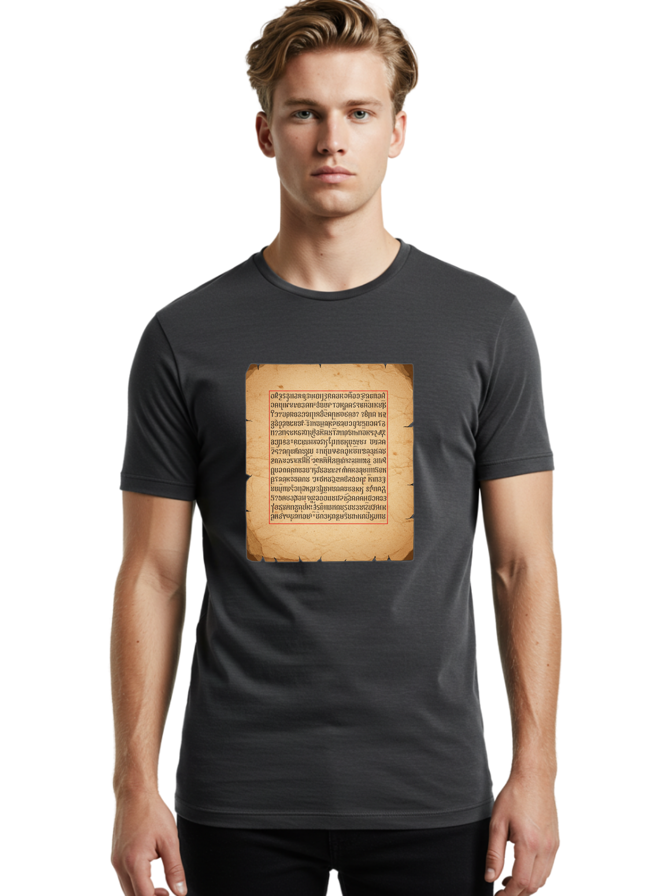 Ancient-Manuscript Men'S Graphic Tee, 100% Cotton, Comfortable Casual Summer Wear, Machine Washable, Vintage Camera, Old Camera, Antique Camera, Black Camera, Classic Photography, Photography Equipment, Nostalgic Device, Film Camera, Bal690