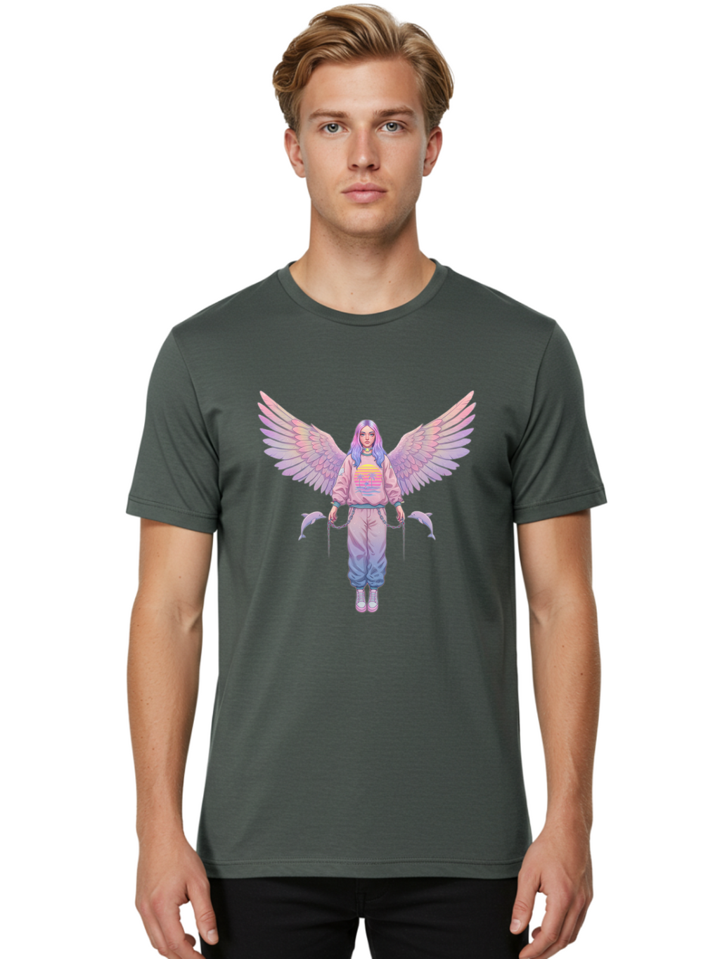 Angel-Girl Men'S Graphic Tee, 100% Cotton, Comfortable Casual Summer Wear, Machine Washable, Vintage Camera, Old Camera, Antique Camera, Black Camera, Classic Photography, Photography Equipment, Nostalgic Device, Film Camera, Camera Art Bal691