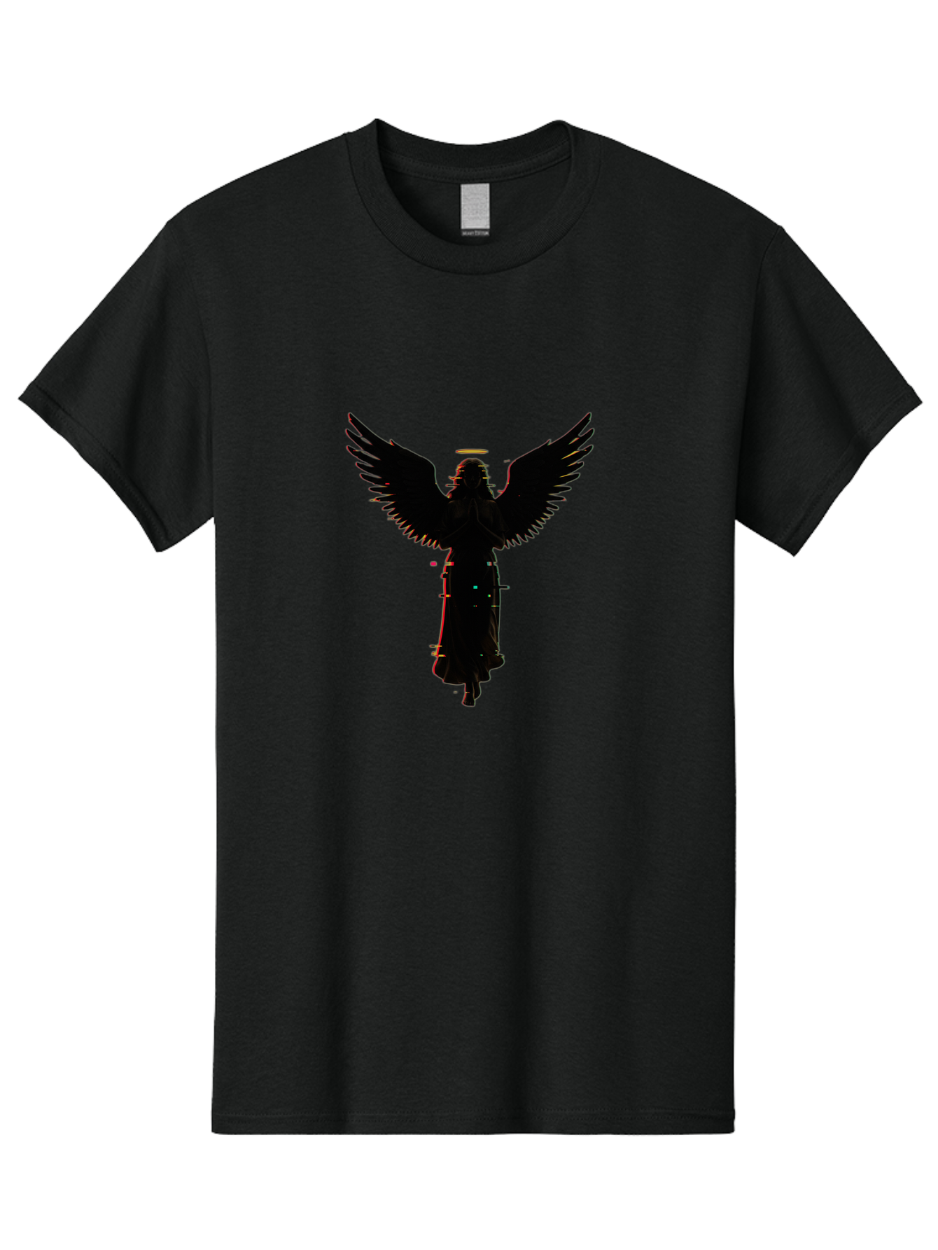 Angel-Silhouette Men'S Graphic Tee, 100% Cotton, Comfortable Casual Summer Wear, Machine Washable, Vintage Camera, Old Camera, Antique Camera, Black Camera, Classic Photography, Photography Equipment, Nostalgic Device, Film Camera, Camera Art Bal692