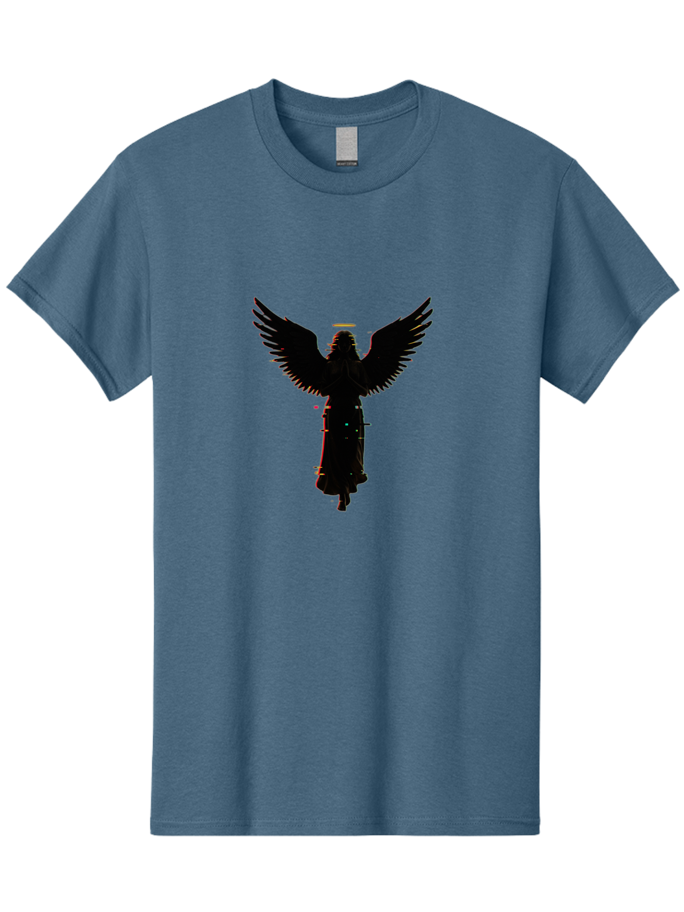 Angel-Silhouette Men'S Graphic Tee, 100% Cotton, Comfortable Casual Summer Wear, Machine Washable, Vintage Camera, Old Camera, Antique Camera, Black Camera, Classic Photography, Photography Equipment, Nostalgic Device, Film Camera, Camera Art Bal692