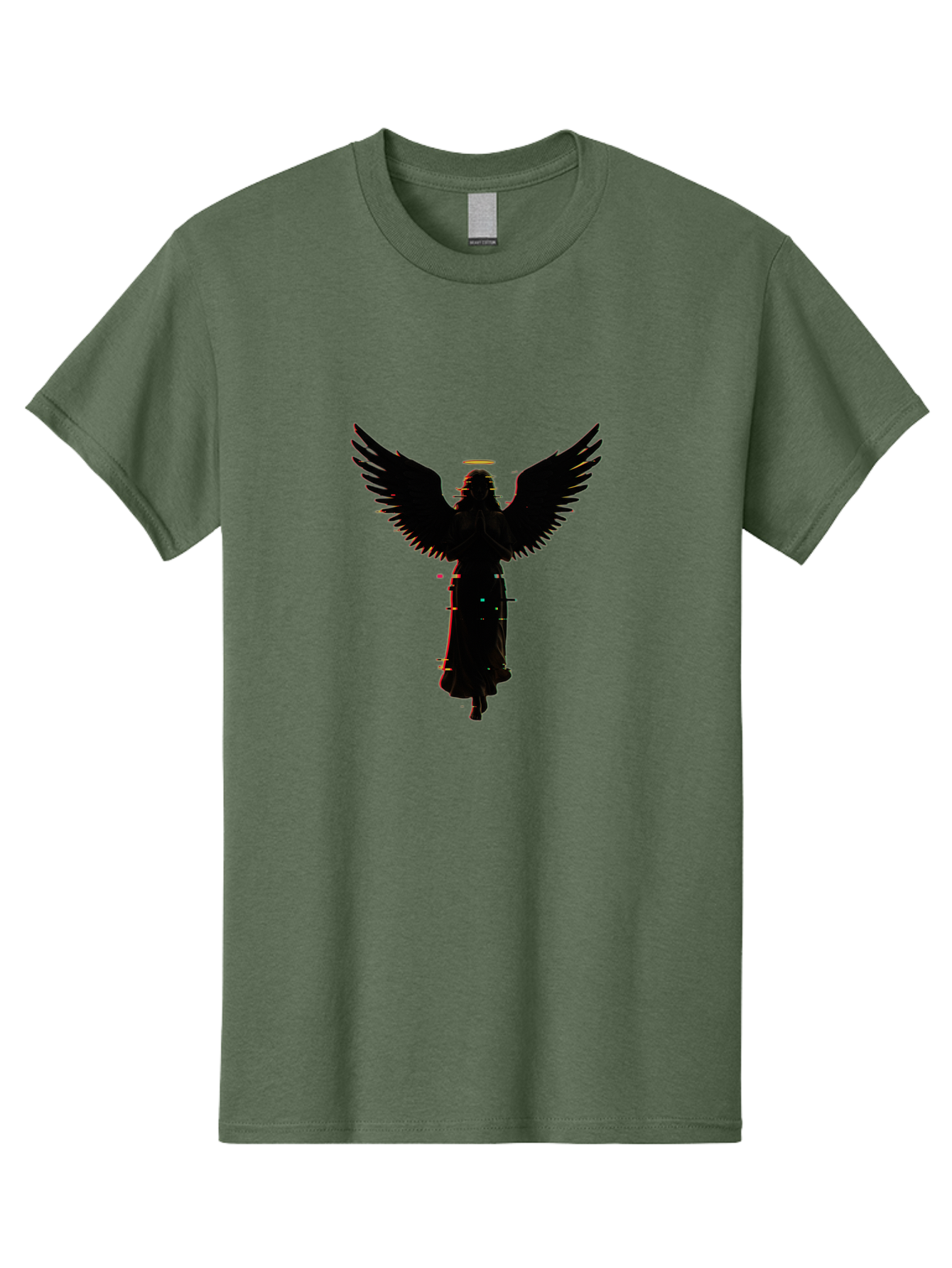 Angel-Silhouette Men'S Graphic Tee, 100% Cotton, Comfortable Casual Summer Wear, Machine Washable, Vintage Camera, Old Camera, Antique Camera, Black Camera, Classic Photography, Photography Equipment, Nostalgic Device, Film Camera, Camera Art Bal692