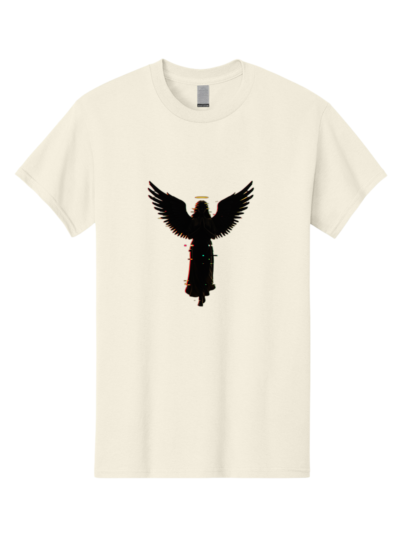 Angel-Silhouette Men'S Graphic Tee, 100% Cotton, Comfortable Casual Summer Wear, Machine Washable, Vintage Camera, Old Camera, Antique Camera, Black Camera, Classic Photography, Photography Equipment, Nostalgic Device, Film Camera, Camera Art Bal692