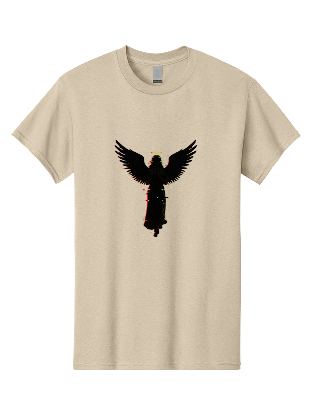 Angel-Silhouette Men'S Graphic Tee, 100% Cotton, Comfortable Casual Summer Wear, Machine Washable, Vintage Camera, Old Camera, Antique Camera, Black Camera, Classic Photography, Photography Equipment, Nostalgic Device, Film Camera, Camera Art Bal692