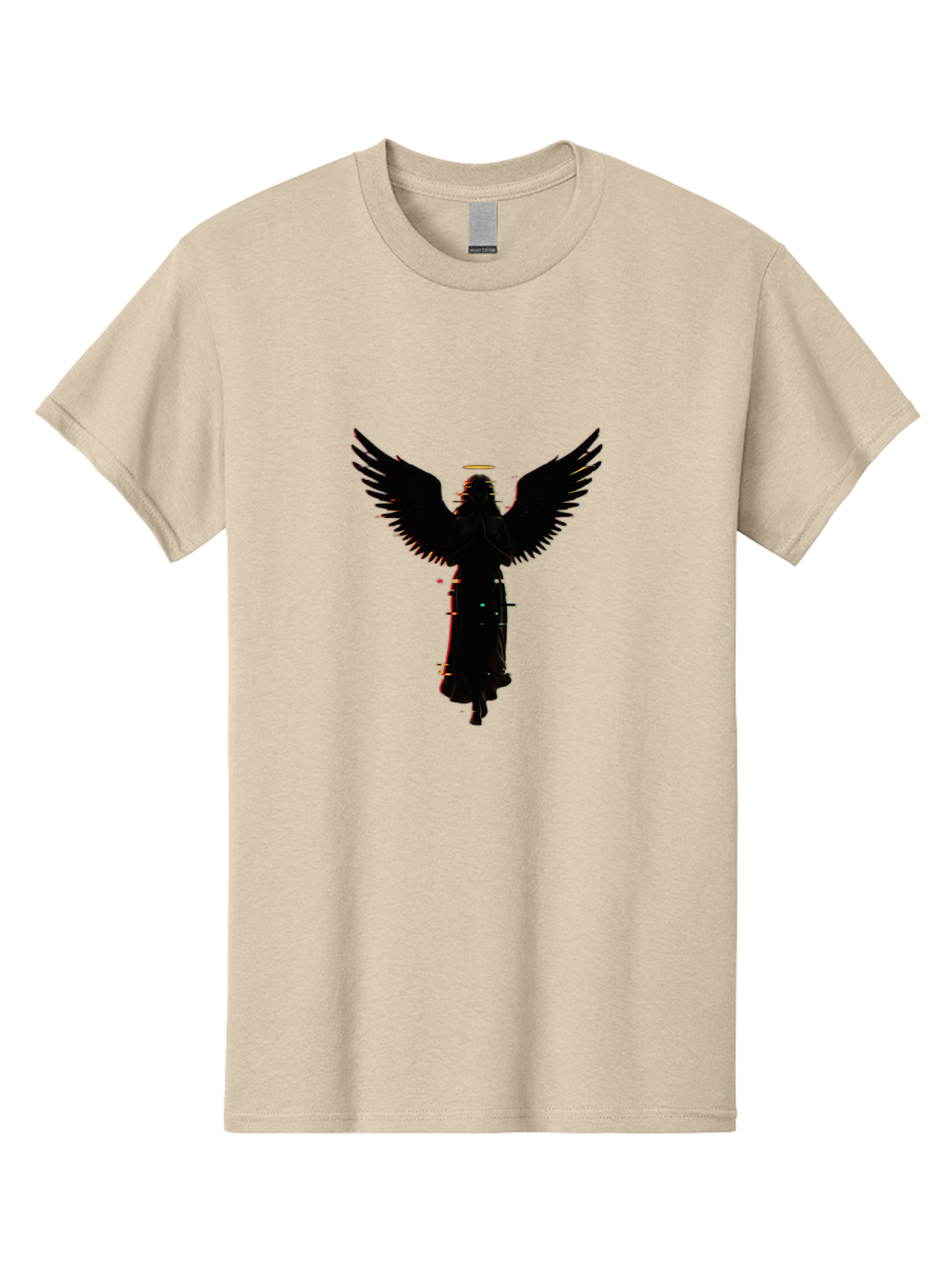 Angel-Silhouette Men'S Graphic Tee, 100% Cotton, Comfortable Casual Summer Wear, Machine Washable, Vintage Camera, Old Camera, Antique Camera, Black Camera, Classic Photography, Photography Equipment, Nostalgic Device, Film Camera, Camera Art Bal692