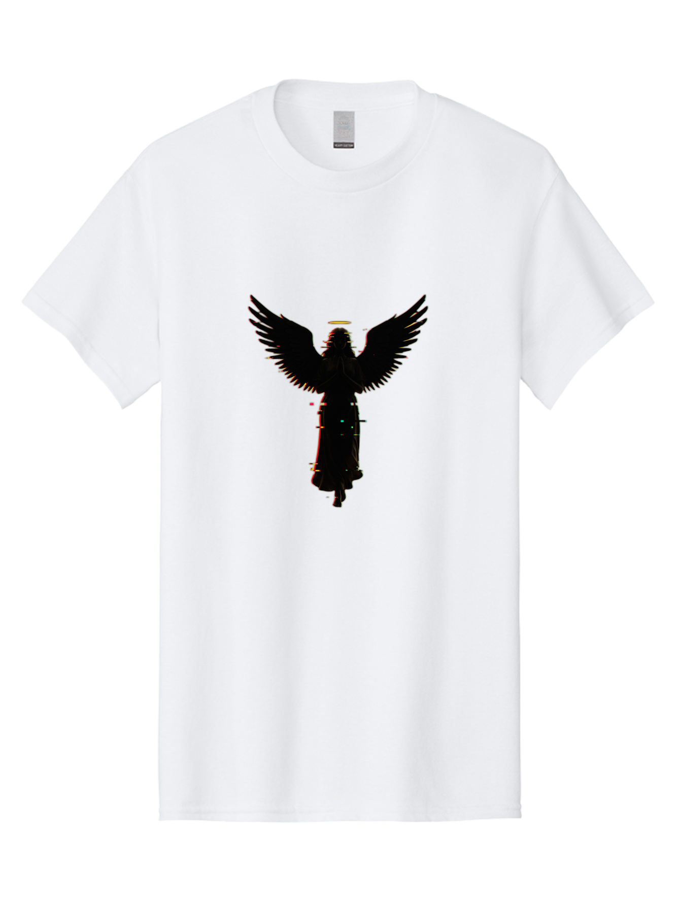 Angel-Silhouette Men'S Graphic Tee, 100% Cotton, Comfortable Casual Summer Wear, Machine Washable, Vintage Camera, Old Camera, Antique Camera, Black Camera, Classic Photography, Photography Equipment, Nostalgic Device, Film Camera, Camera Art Bal692
