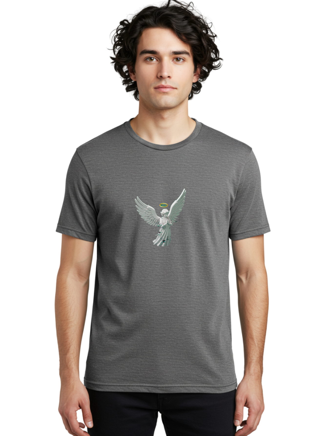 Angel-Statue Men'S Graphic Tee, 100% Cotton, Comfortable Casual Summer Wear, Machine Washable, Vintage Camera, Old Camera, Antique Camera, Black Camera, Classic Photography, Photography Equipment, Nostalgic Device, Film Camera, Camera Art Bal693