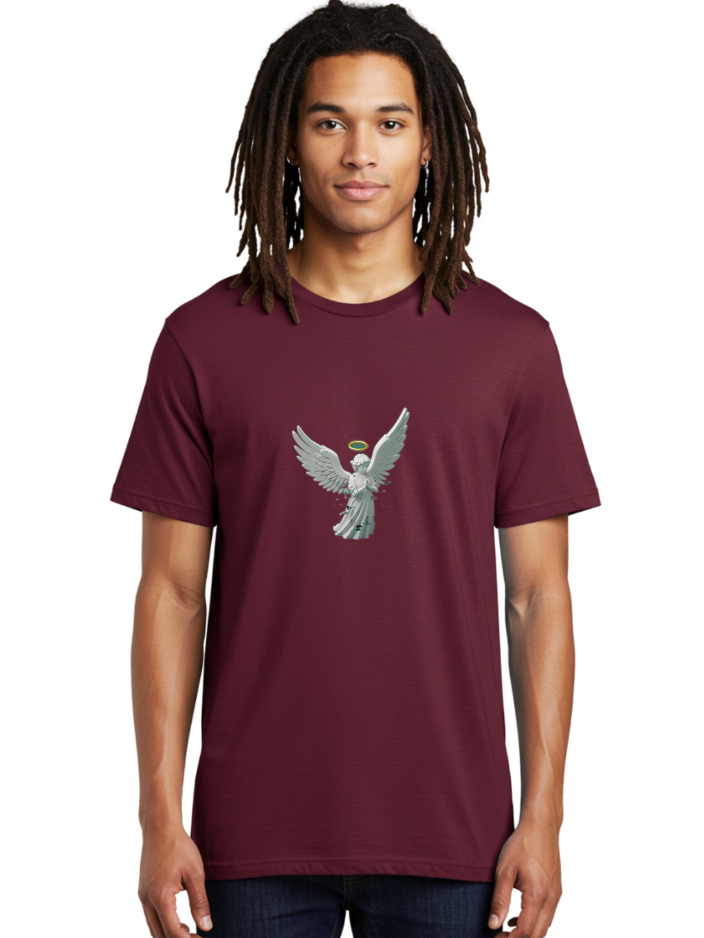 Angel-Statue Men'S Graphic Tee, 100% Cotton, Comfortable Casual Summer Wear, Machine Washable, Vintage Camera, Old Camera, Antique Camera, Black Camera, Classic Photography, Photography Equipment, Nostalgic Device, Film Camera, Camera Art Bal693
