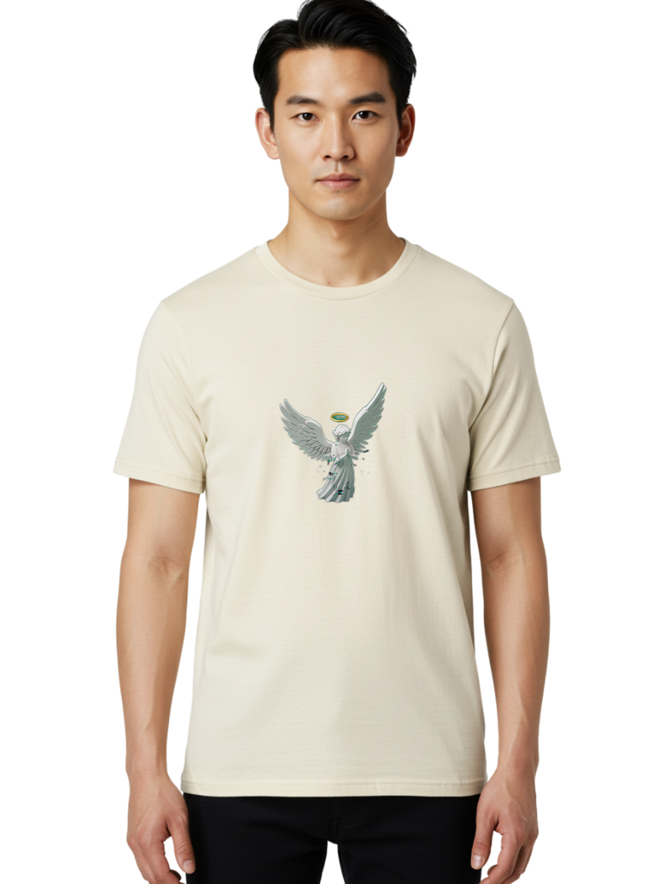 Angel-Statue Men'S Graphic Tee, 100% Cotton, Comfortable Casual Summer Wear, Machine Washable, Vintage Camera, Old Camera, Antique Camera, Black Camera, Classic Photography, Photography Equipment, Nostalgic Device, Film Camera, Camera Art Bal693