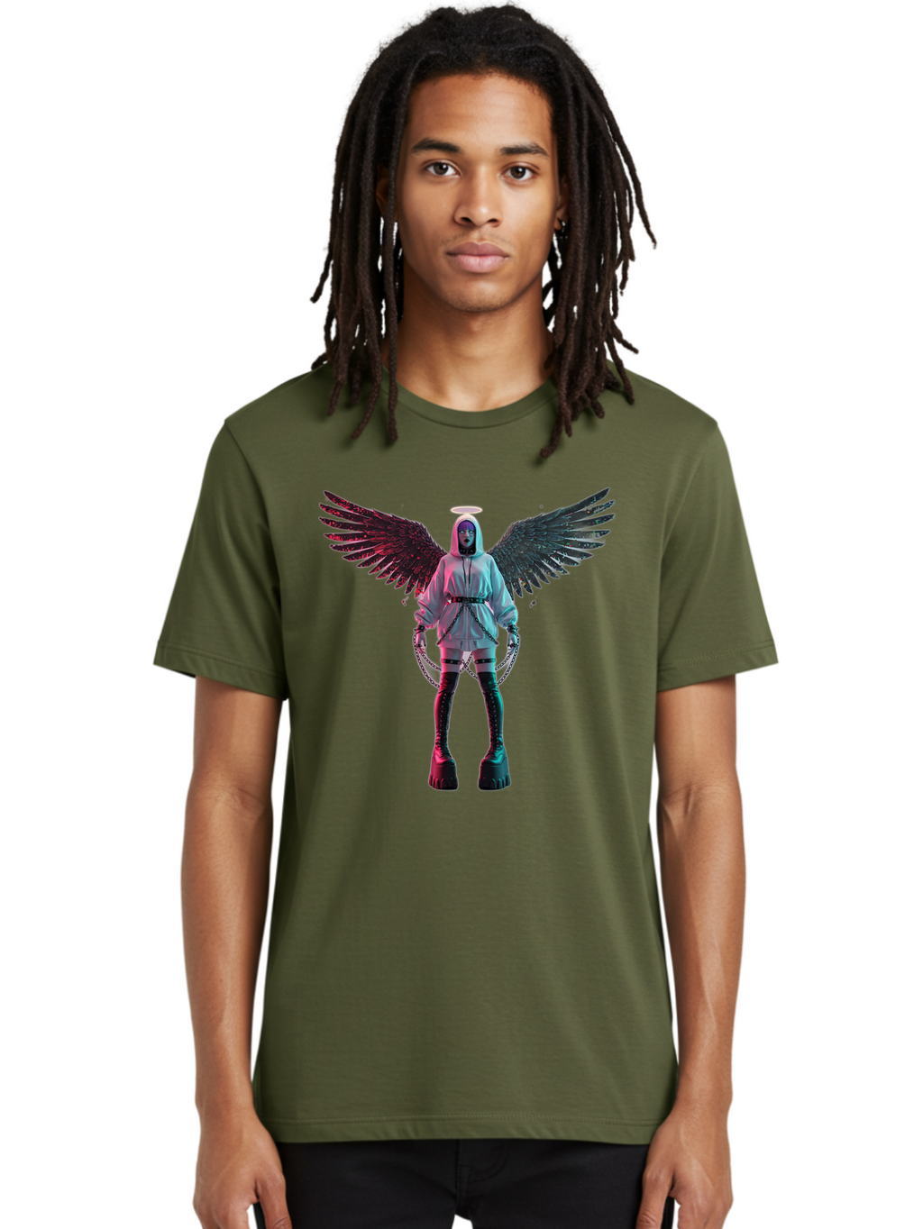 Angel-With-Chains Men'S Graphic Tee, 100% Cotton, Comfortable Casual Summer Wear, Machine Washable, Vintage Camera, Old Camera, Antique Camera, Black Camera, Classic Photography, Photography Equipment, Nostalgic Device, Film Camera, Camera Art Bal694