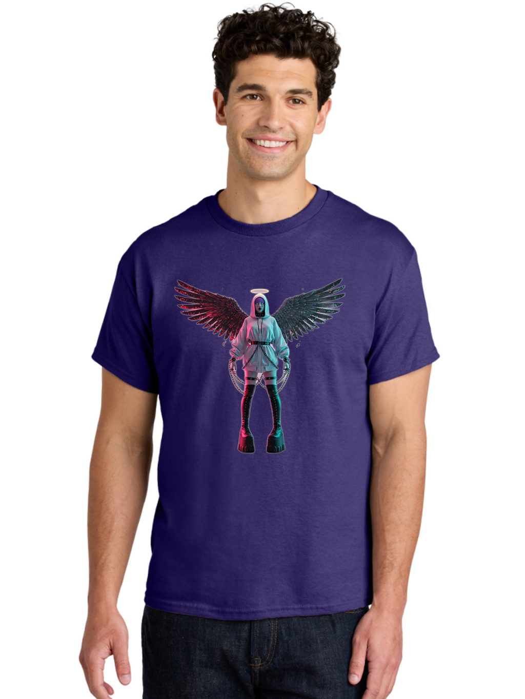 Angel-With-Chains Men'S Graphic Tee, 100% Cotton, Comfortable Casual Summer Wear, Machine Washable, Vintage Camera, Old Camera, Antique Camera, Black Camera, Classic Photography, Photography Equipment, Nostalgic Device, Film Camera, Camera Art Bal694