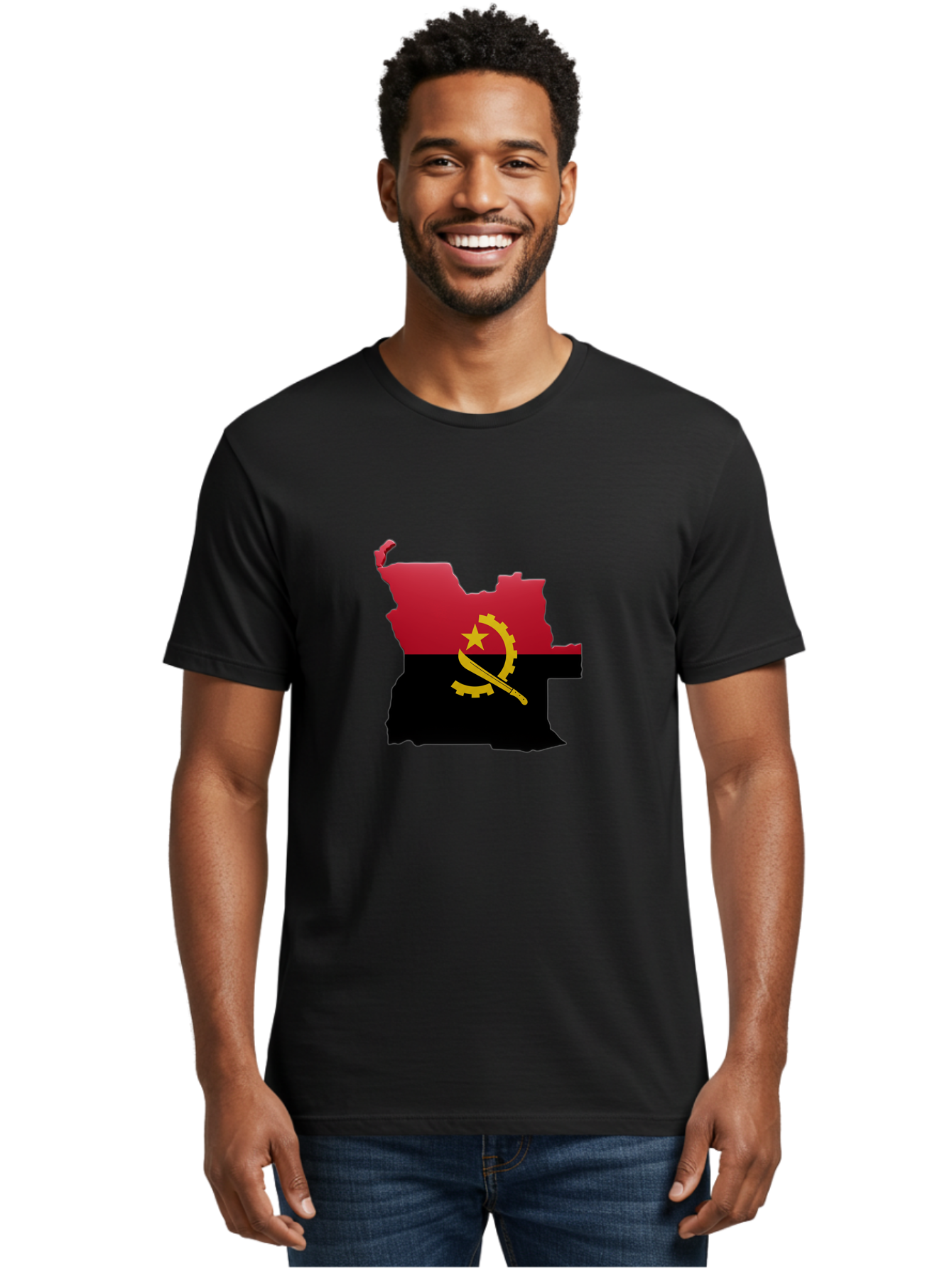 Angola-Map-Flag Men'S Graphic Tee, 100% Cotton, Comfortable Casual Summer Wear, Machine Washable, Vintage Camera, Old Camera, Antique Camera, Black Camera, Classic Photography, Photography Equipment, Nostalgic Device, Film Camera, Camera Art Bal695