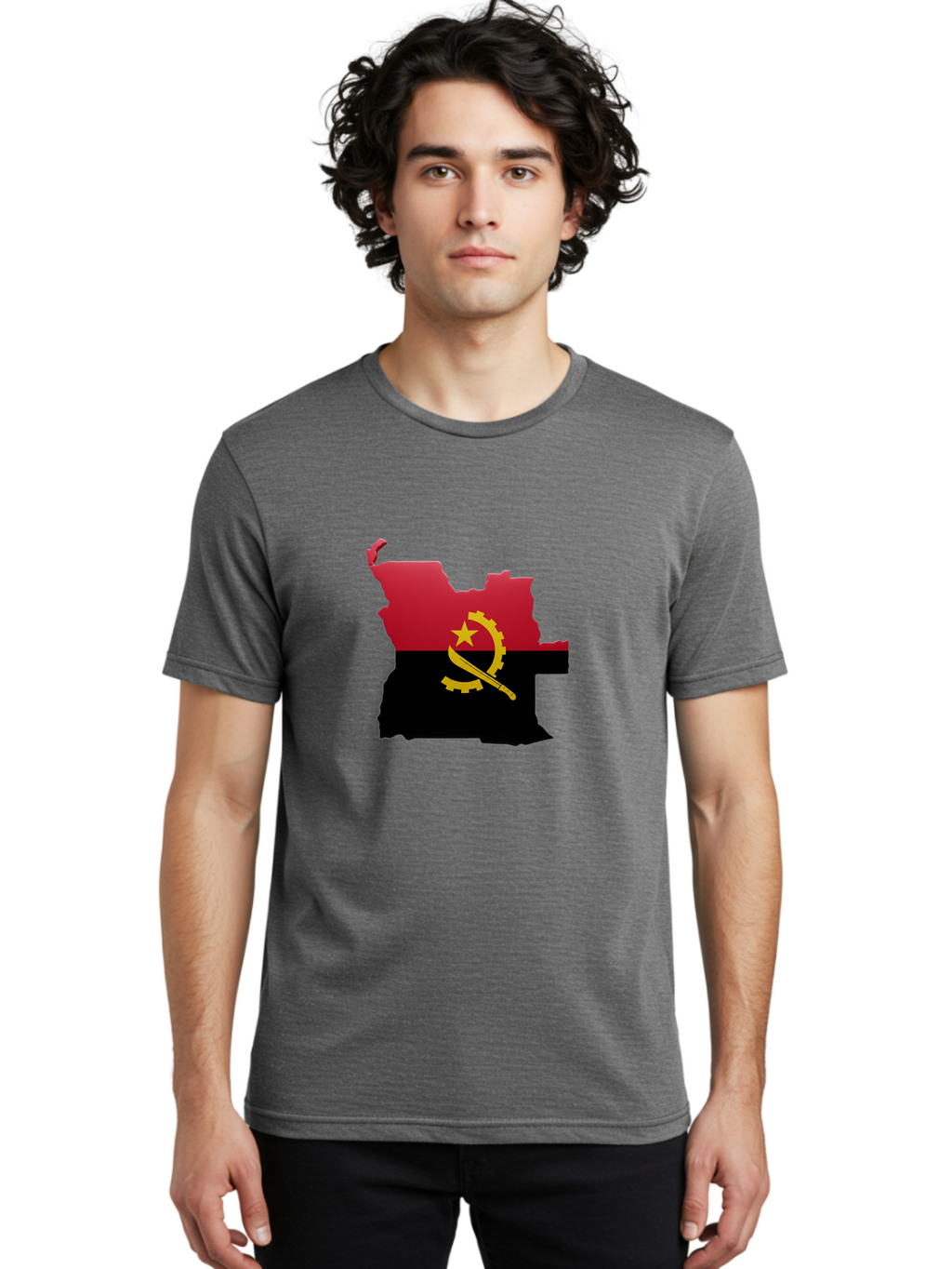 Angola-Map-Flag Men'S Graphic Tee, 100% Cotton, Comfortable Casual Summer Wear, Machine Washable, Vintage Camera, Old Camera, Antique Camera, Black Camera, Classic Photography, Photography Equipment, Nostalgic Device, Film Camera, Camera Art Bal695