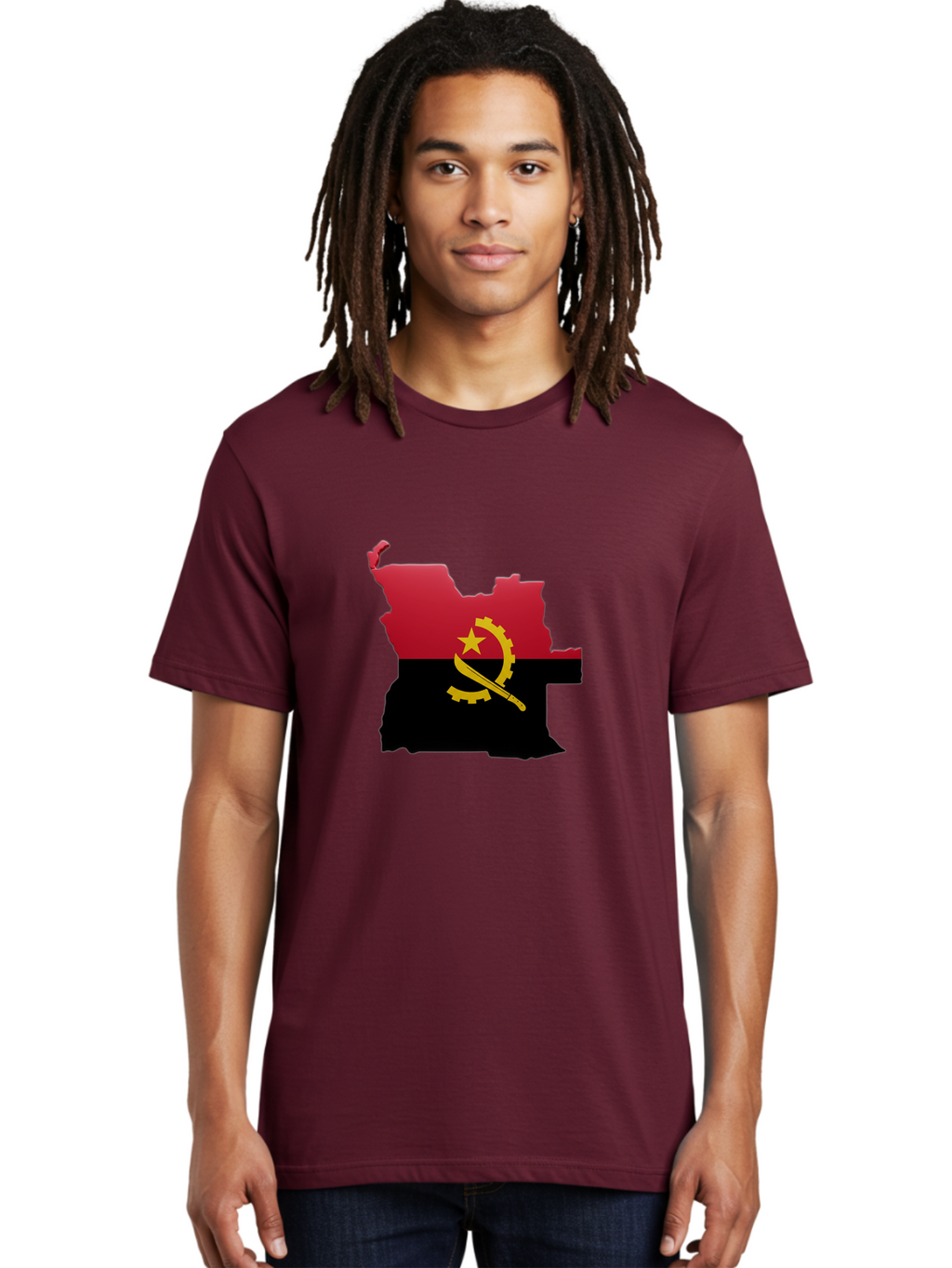 Angola-Map-Flag Men'S Graphic Tee, 100% Cotton, Comfortable Casual Summer Wear, Machine Washable, Vintage Camera, Old Camera, Antique Camera, Black Camera, Classic Photography, Photography Equipment, Nostalgic Device, Film Camera, Camera Art Bal695