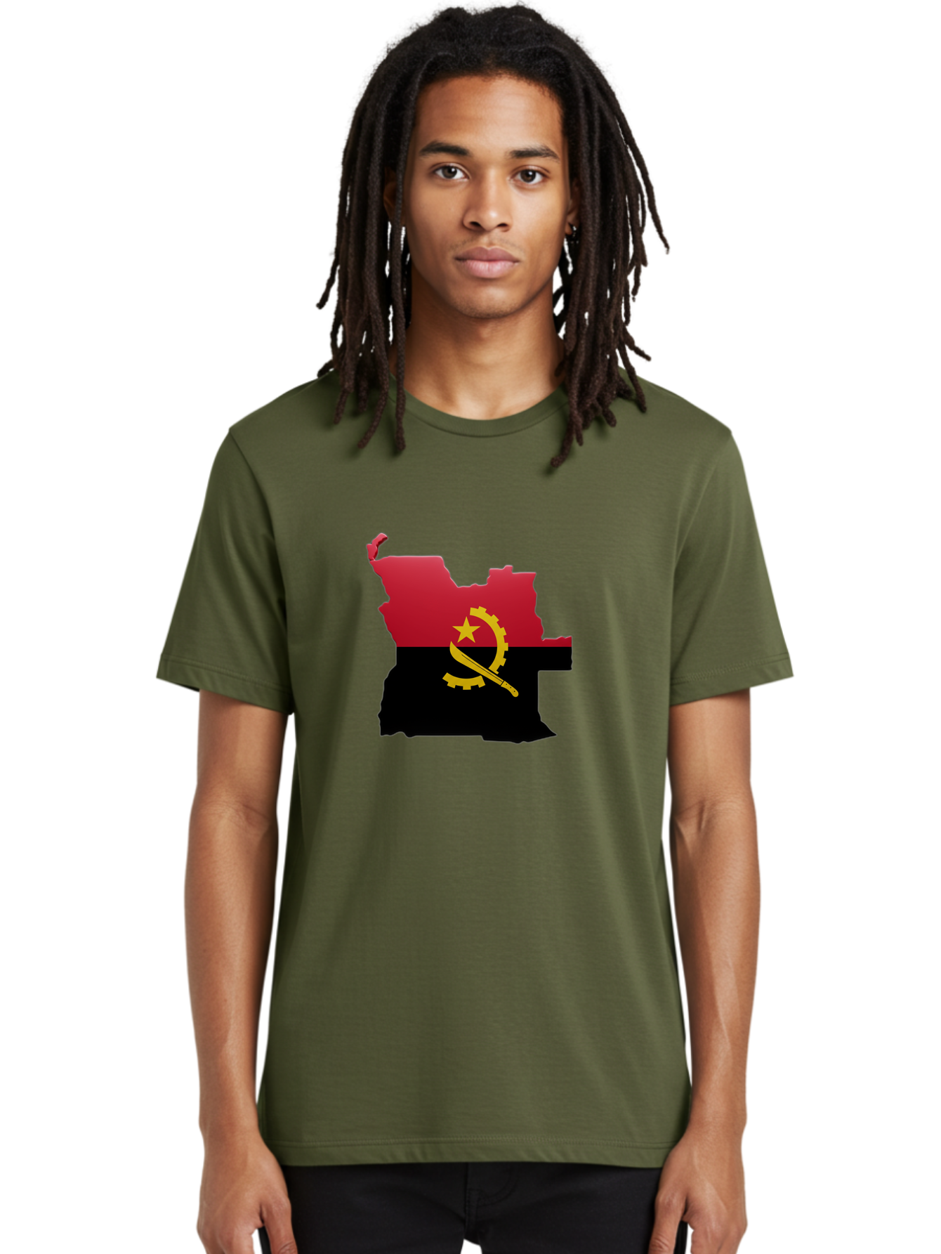 Angola-Map-Flag Men'S Graphic Tee, 100% Cotton, Comfortable Casual Summer Wear, Machine Washable, Vintage Camera, Old Camera, Antique Camera, Black Camera, Classic Photography, Photography Equipment, Nostalgic Device, Film Camera, Camera Art Bal695