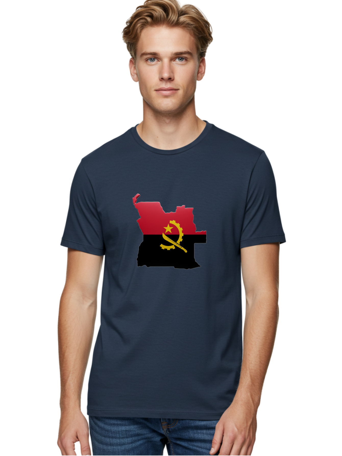 Angola-Map-Flag Men'S Graphic Tee, 100% Cotton, Comfortable Casual Summer Wear, Machine Washable, Vintage Camera, Old Camera, Antique Camera, Black Camera, Classic Photography, Photography Equipment, Nostalgic Device, Film Camera, Camera Art Bal695