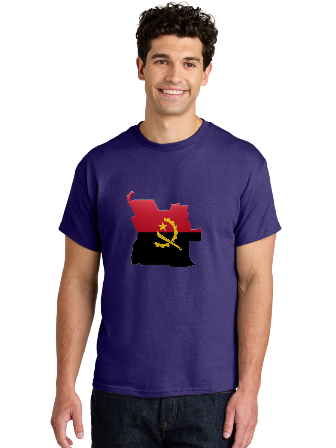 Angola-Map-Flag Men'S Graphic Tee, 100% Cotton, Comfortable Casual Summer Wear, Machine Washable, Vintage Camera, Old Camera, Antique Camera, Black Camera, Classic Photography, Photography Equipment, Nostalgic Device, Film Camera, Camera Art Bal695