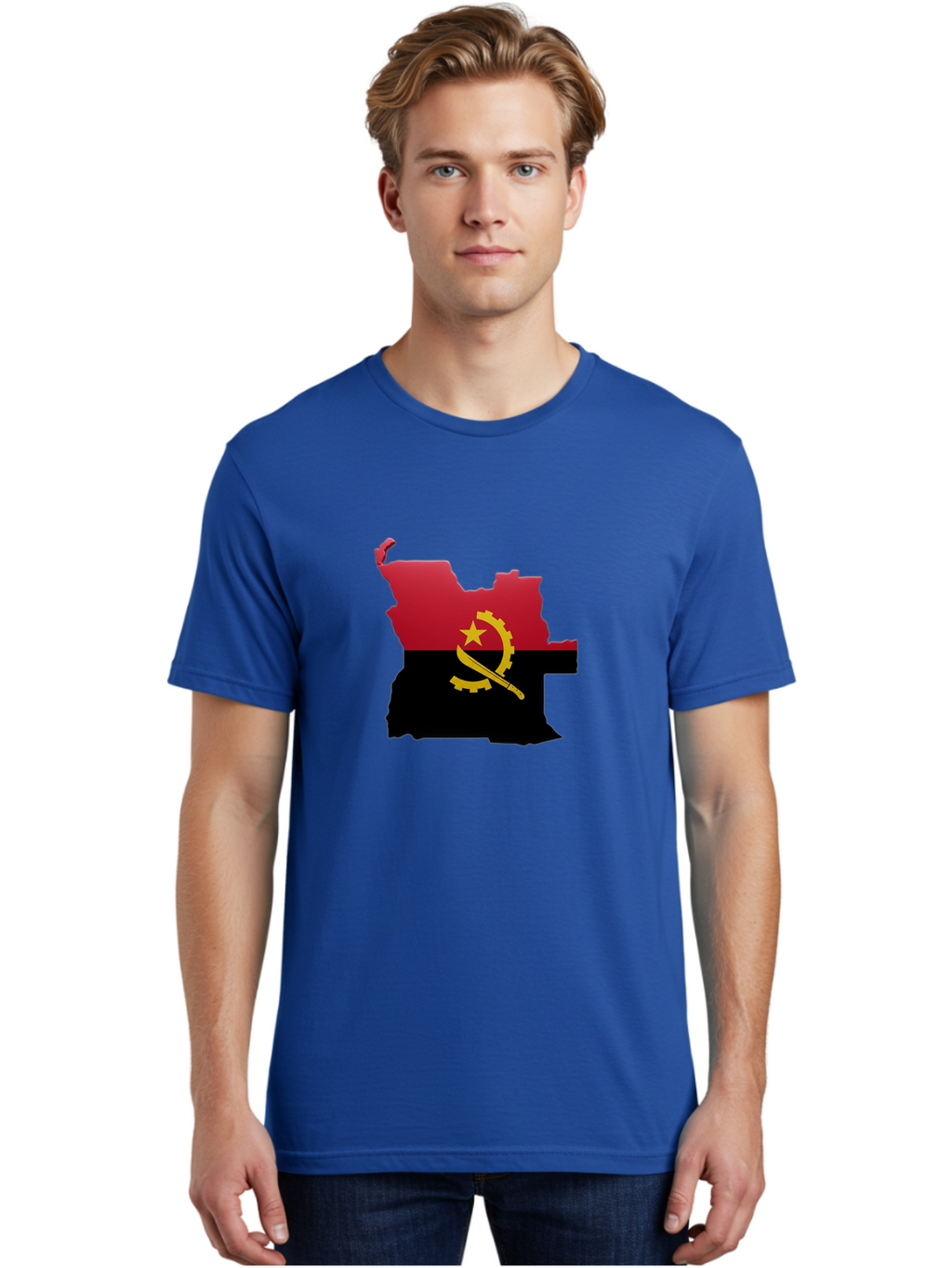 Angola-Map-Flag Men'S Graphic Tee, 100% Cotton, Comfortable Casual Summer Wear, Machine Washable, Vintage Camera, Old Camera, Antique Camera, Black Camera, Classic Photography, Photography Equipment, Nostalgic Device, Film Camera, Camera Art Bal695