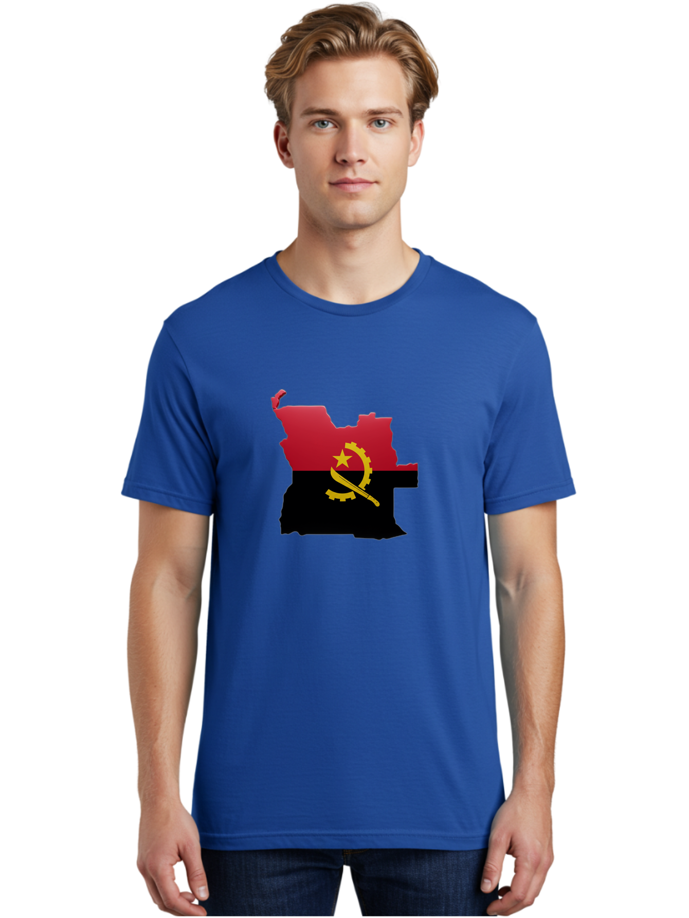 Angola-Map-Flag Men'S Graphic Tee, 100% Cotton, Comfortable Casual Summer Wear, Machine Washable, Vintage Camera, Old Camera, Antique Camera, Black Camera, Classic Photography, Photography Equipment, Nostalgic Device, Film Camera, Camera Art Bal695