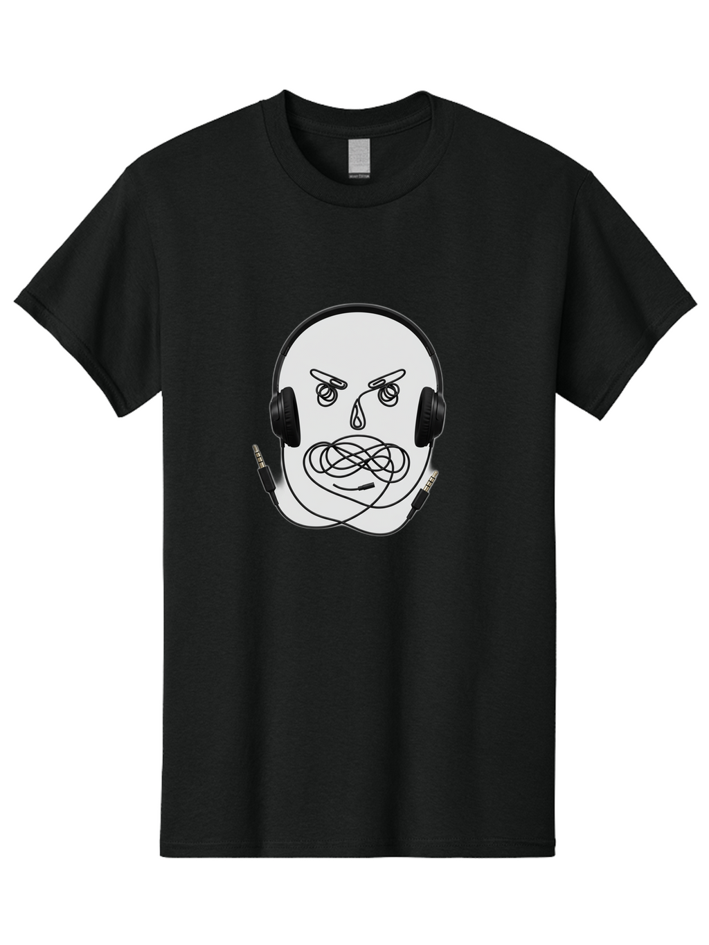 Angry-Headphones-User Men'S Graphic Tee, 100% Cotton, Comfortable Casual Summer Wear, Machine Washable, Vintage Camera, Old Camera, Antique Camera, Black Camera, Classic Photography, Photography Equipment, Nostalgic Device, Film Camera, Bal700