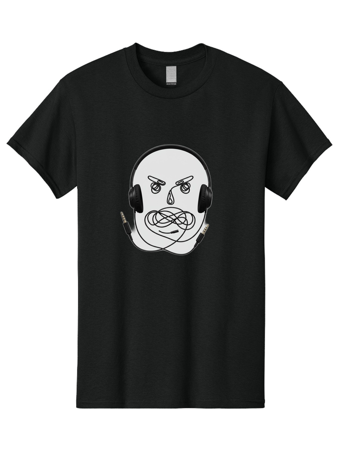 Angry-Headphones-User Men'S Graphic Tee, 100% Cotton, Comfortable Casual Summer Wear, Machine Washable, Vintage Camera, Old Camera, Antique Camera, Black Camera, Classic Photography, Photography Equipment, Nostalgic Device, Film Camera, Bal700
