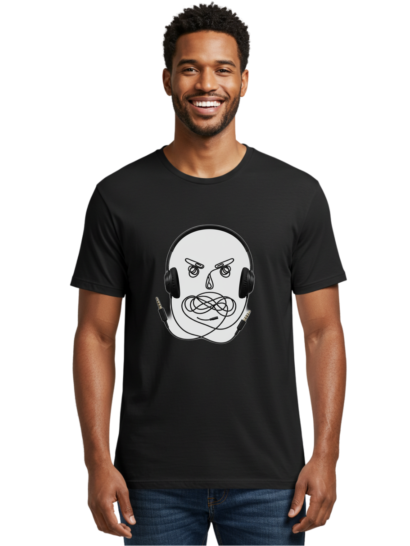 Angry-Headphones-User Men'S Graphic Tee, 100% Cotton, Comfortable Casual Summer Wear, Machine Washable, Vintage Camera, Old Camera, Antique Camera, Black Camera, Classic Photography, Photography Equipment, Nostalgic Device, Film Camera, Bal700