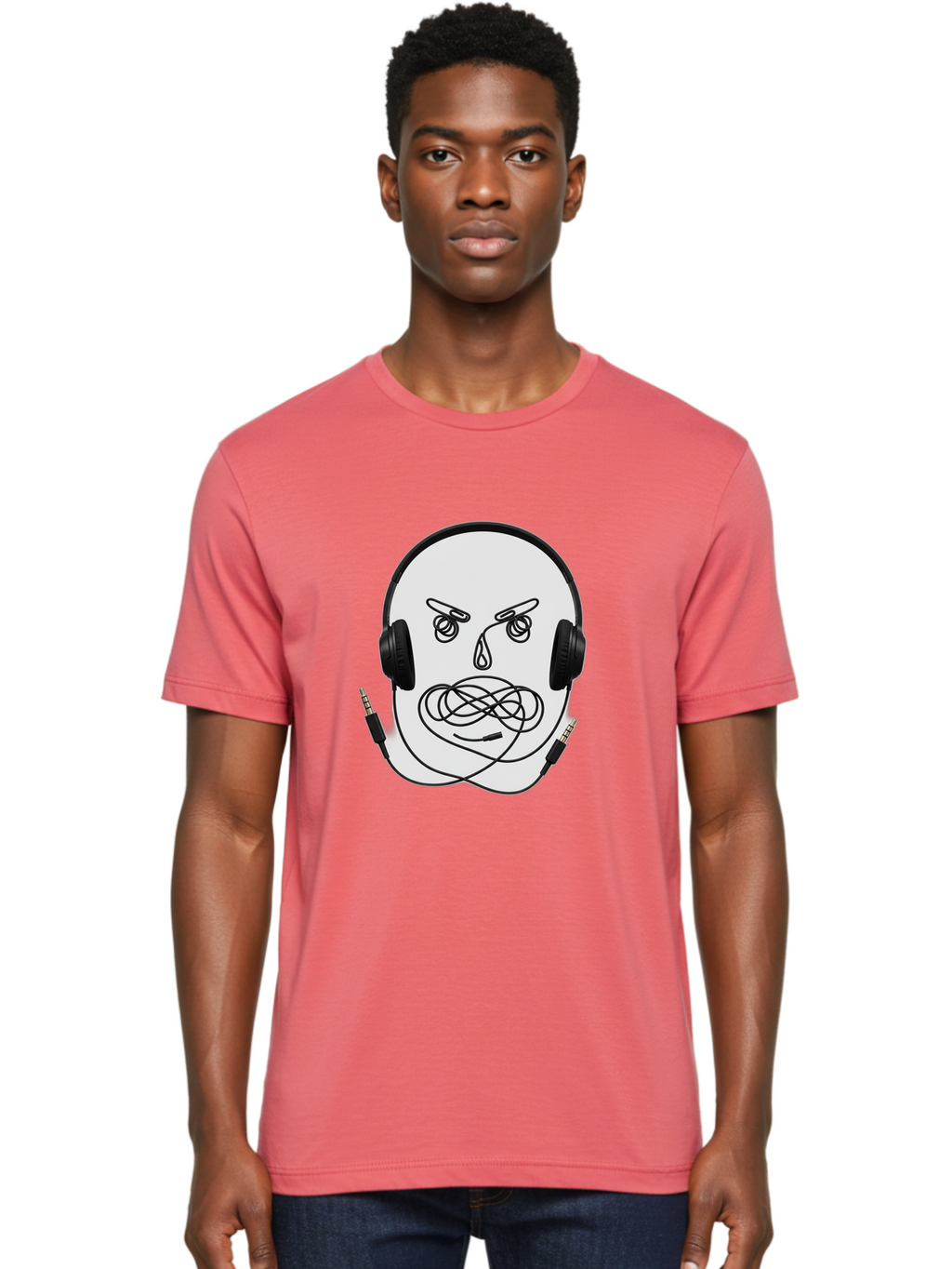 Angry-Headphones-User Men'S Graphic Tee, 100% Cotton, Comfortable Casual Summer Wear, Machine Washable, Vintage Camera, Old Camera, Antique Camera, Black Camera, Classic Photography, Photography Equipment, Nostalgic Device, Film Camera, Bal700