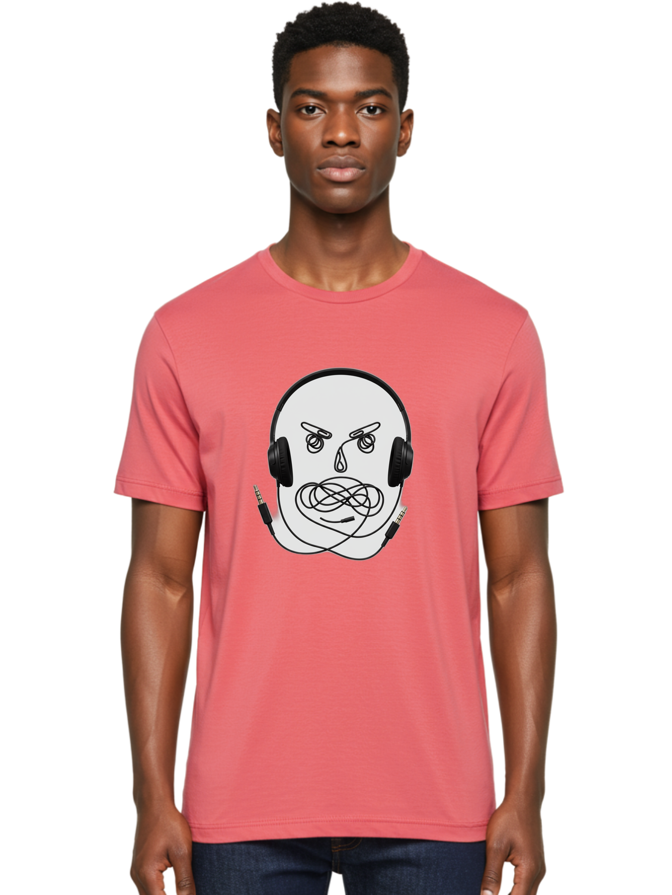 Angry-Headphones-User Men'S Graphic Tee, 100% Cotton, Comfortable Casual Summer Wear, Machine Washable, Vintage Camera, Old Camera, Antique Camera, Black Camera, Classic Photography, Photography Equipment, Nostalgic Device, Film Camera, Bal700