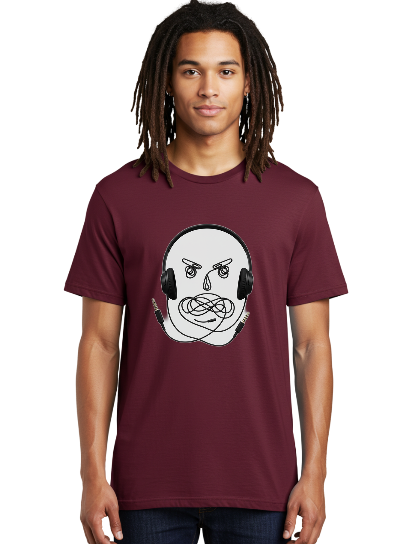 Angry-Headphones-User Men'S Graphic Tee, 100% Cotton, Comfortable Casual Summer Wear, Machine Washable, Vintage Camera, Old Camera, Antique Camera, Black Camera, Classic Photography, Photography Equipment, Nostalgic Device, Film Camera, Bal700