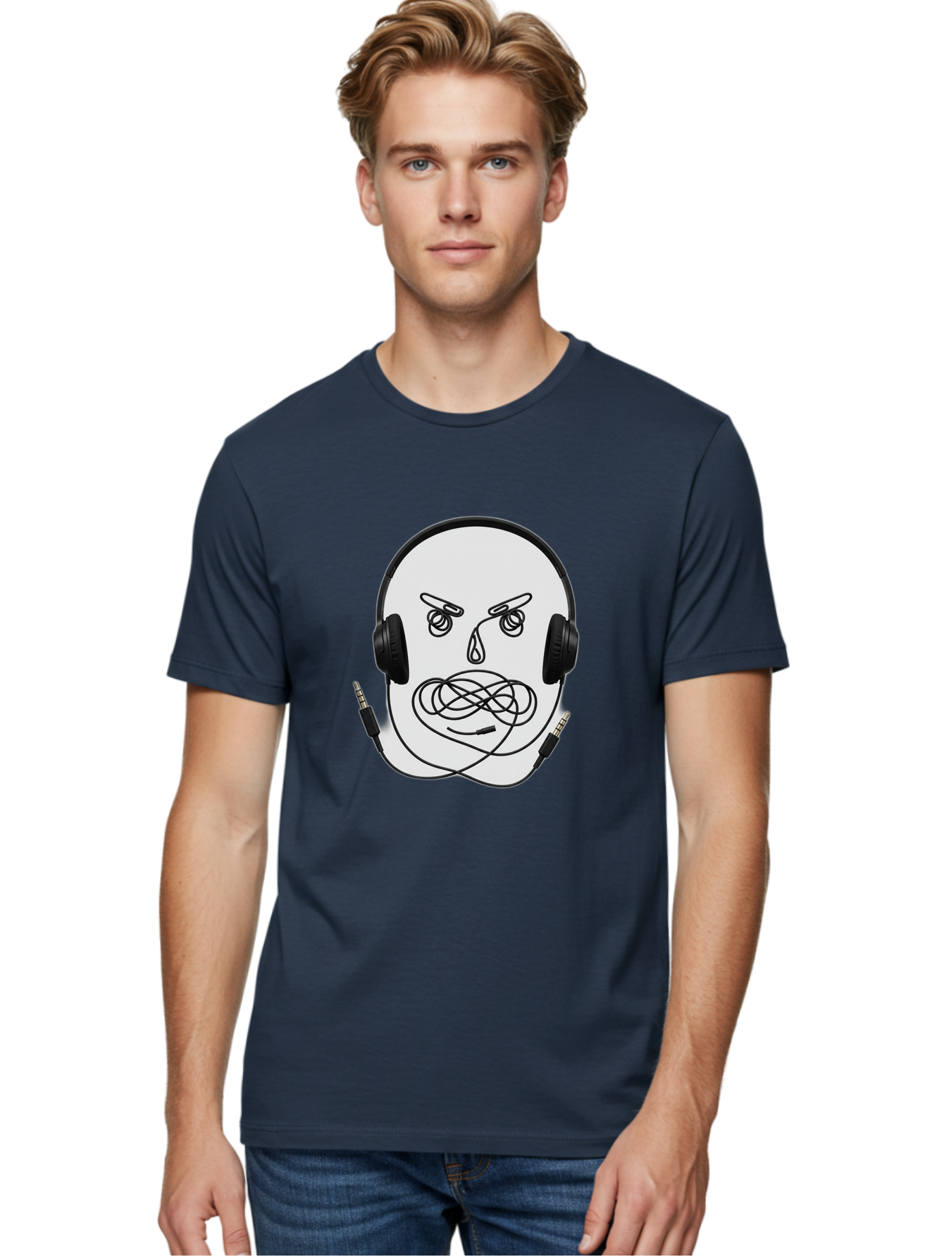 Angry-Headphones-User Men'S Graphic Tee, 100% Cotton, Comfortable Casual Summer Wear, Machine Washable, Vintage Camera, Old Camera, Antique Camera, Black Camera, Classic Photography, Photography Equipment, Nostalgic Device, Film Camera, Bal700