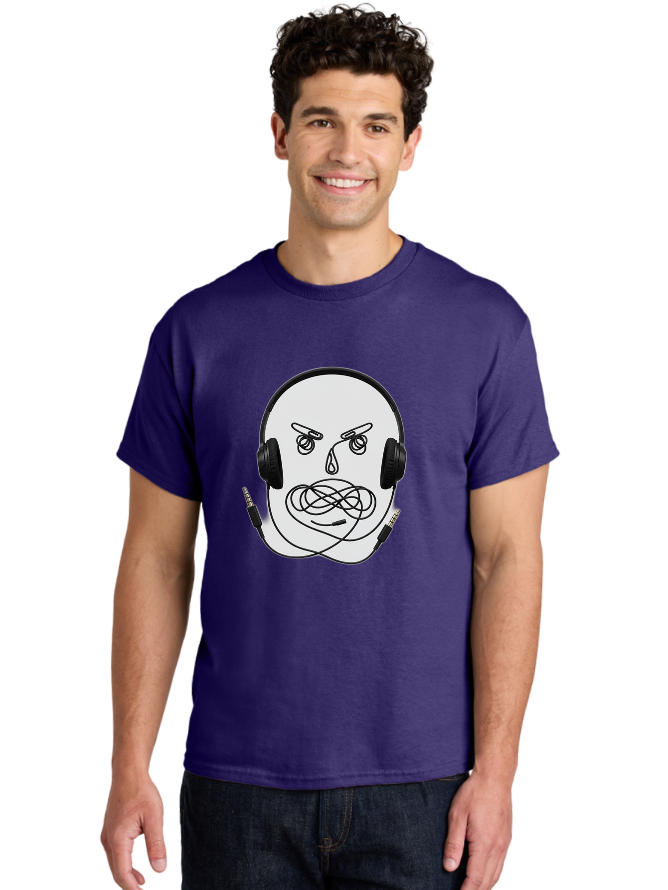 Angry-Headphones-User Men'S Graphic Tee, 100% Cotton, Comfortable Casual Summer Wear, Machine Washable, Vintage Camera, Old Camera, Antique Camera, Black Camera, Classic Photography, Photography Equipment, Nostalgic Device, Film Camera, Bal700