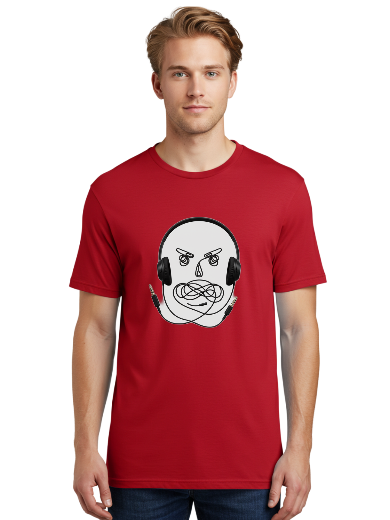Angry-Headphones-User Men'S Graphic Tee, 100% Cotton, Comfortable Casual Summer Wear, Machine Washable, Vintage Camera, Old Camera, Antique Camera, Black Camera, Classic Photography, Photography Equipment, Nostalgic Device, Film Camera, Bal700