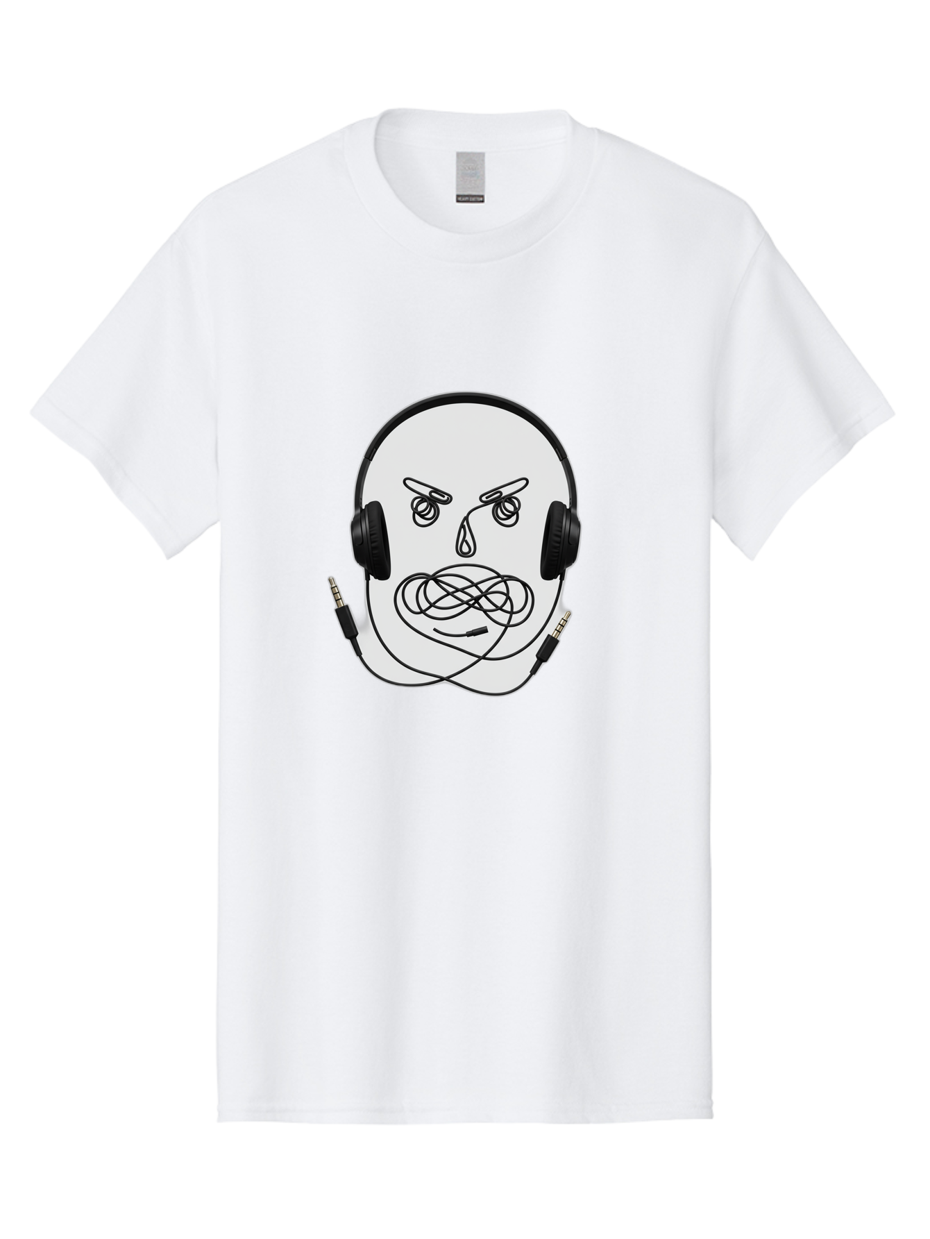 Angry-Headphones-User Men'S Graphic Tee, 100% Cotton, Comfortable Casual Summer Wear, Machine Washable, Vintage Camera, Old Camera, Antique Camera, Black Camera, Classic Photography, Photography Equipment, Nostalgic Device, Film Camera, Bal700