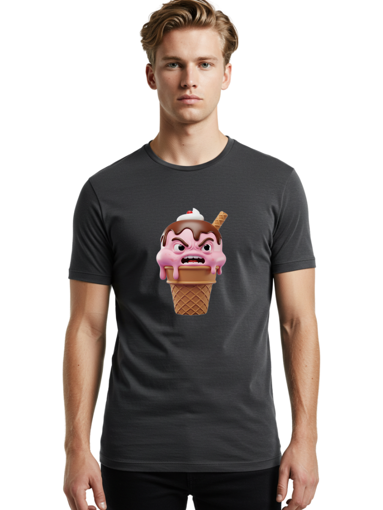 Angry-Ice-Cream Men'S Graphic Tee, 100% Cotton, Comfortable Casual Summer Wear, Machine Washable, Vintage Camera, Old Camera, Antique Camera, Black Camera, Classic Photography, Photography Equipment, Nostalgic Device, Film Camera, Camera Art Bal701