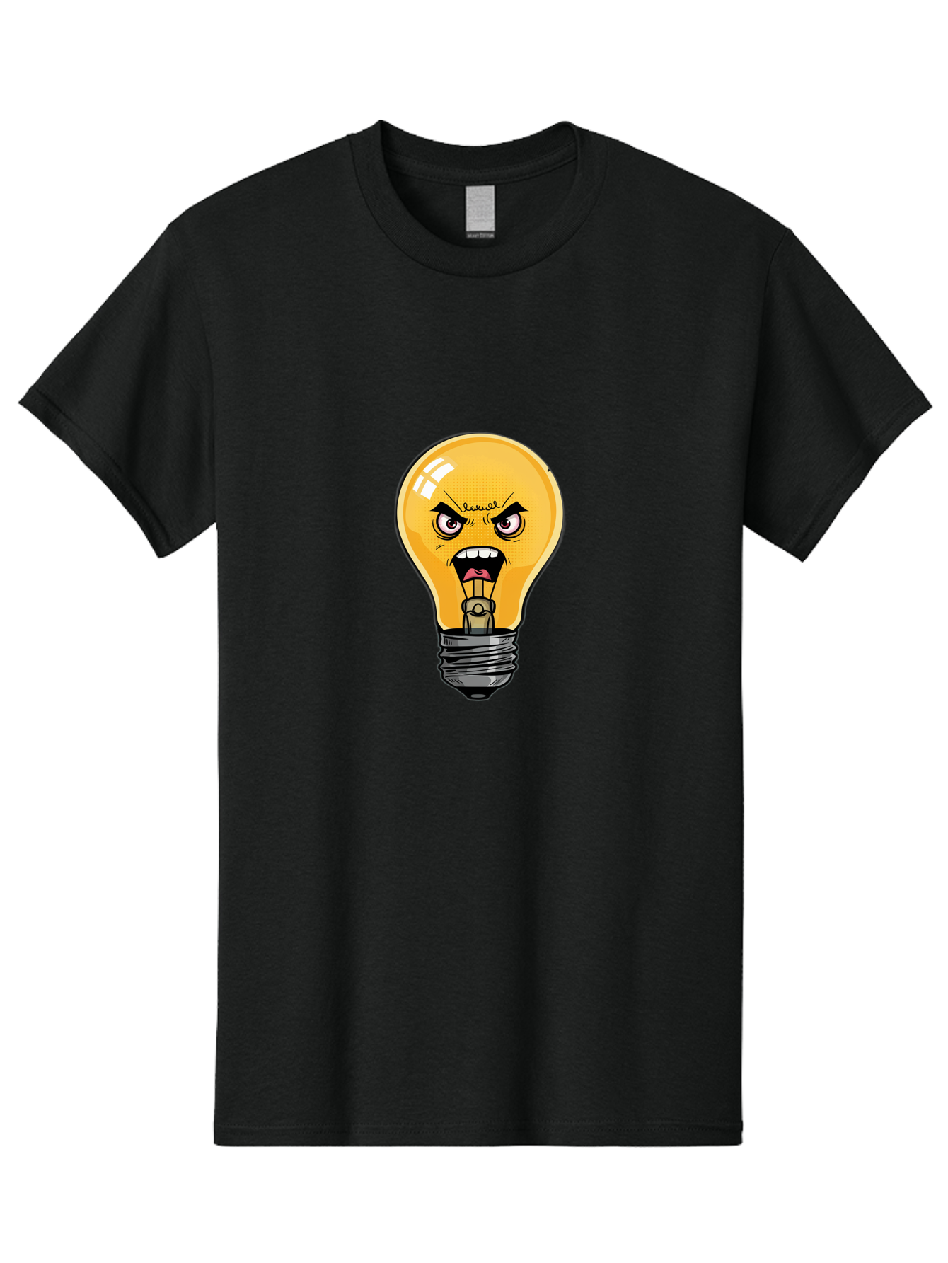 Angry-Light-Bulb-1 Men'S Graphic Tee, 100% Cotton, Comfortable Casual Summer Wear, Machine Washable, Vintage Camera, Old Camera, Antique Camera, Black Camera, Classic Photography, Photography Equipment, Nostalgic Device, Film Camera, Bal702
