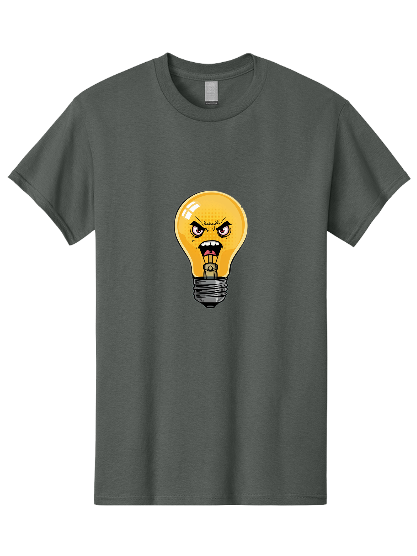 Angry-Light-Bulb-1 Men'S Graphic Tee, 100% Cotton, Comfortable Casual Summer Wear, Machine Washable, Vintage Camera, Old Camera, Antique Camera, Black Camera, Classic Photography, Photography Equipment, Nostalgic Device, Film Camera, Bal702